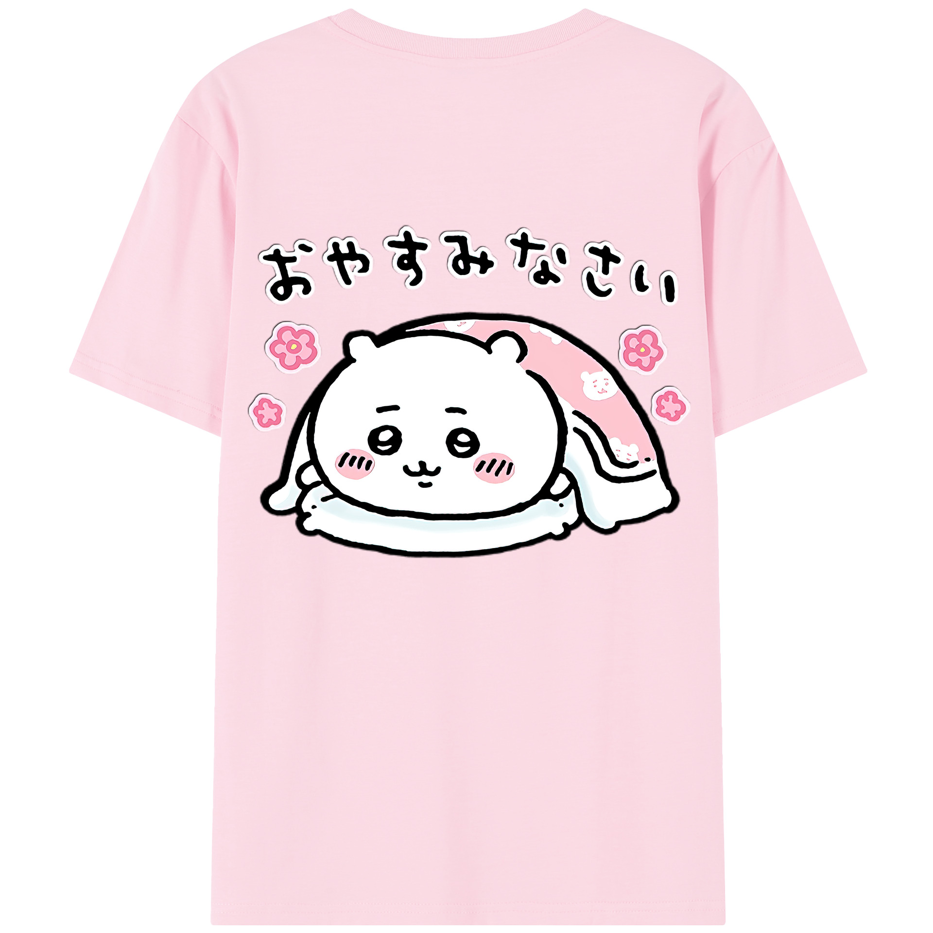 （画像用） ちいかわ ちいかわ Chii-kawa chiikawa 綿100％半袖Tシャツ（背面プリント）