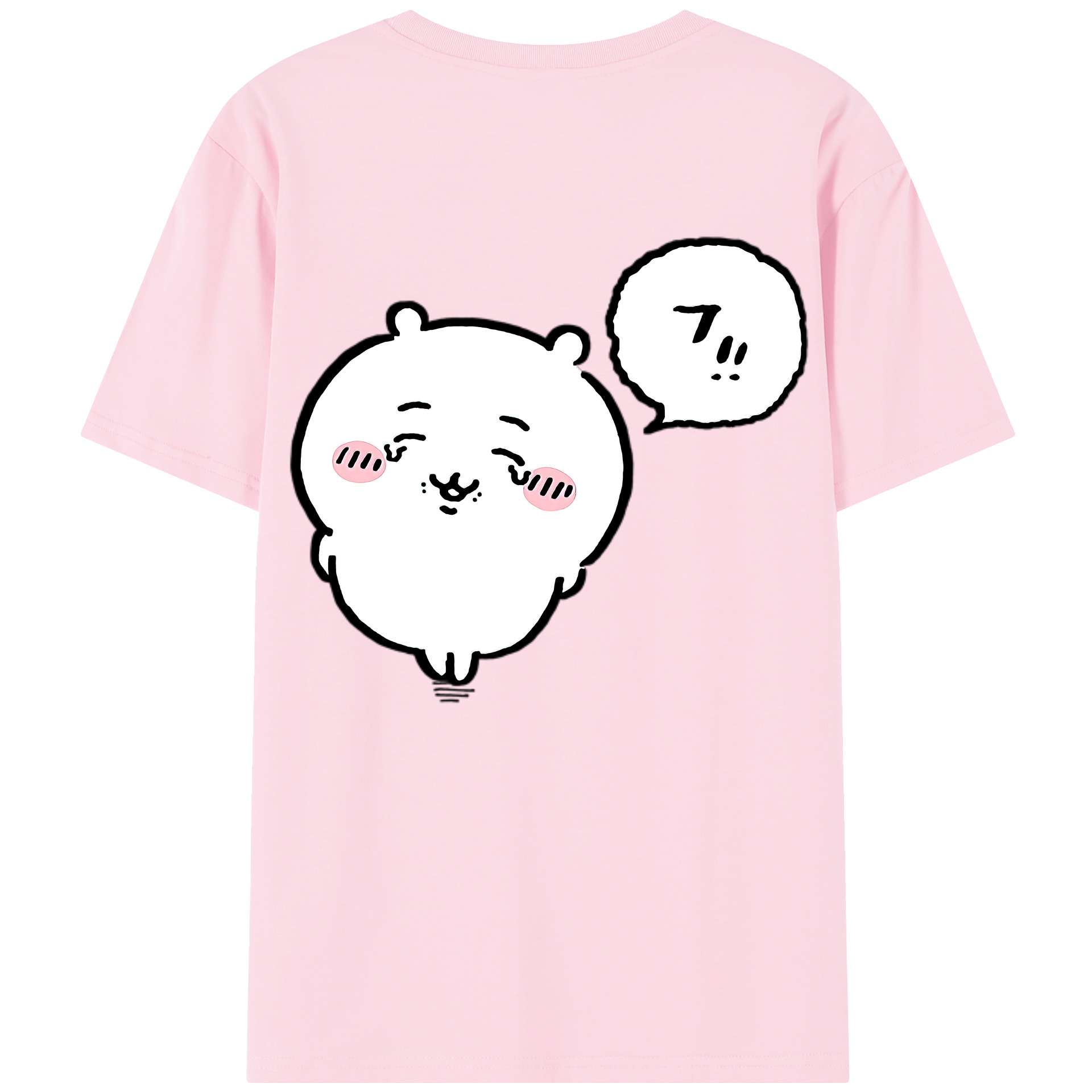 （画像用） ちいかわ ちいかわ Chii-kawa chiikawa 綿100％半袖Tシャツ（背面プリント）