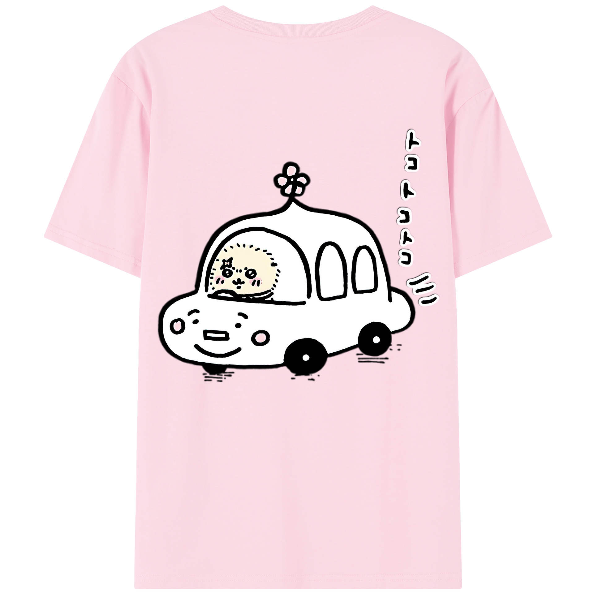 （画像用） ちいかわ ラッコ Chii-kawa Sea otter 綿100％半袖Tシャツ（背面プリント）