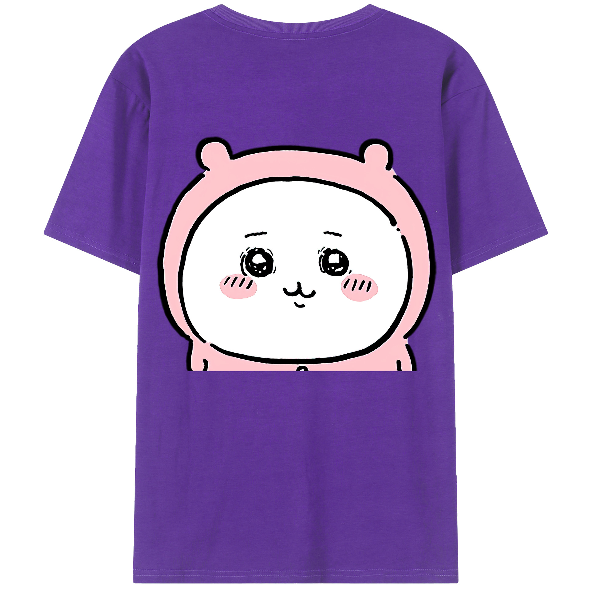 （画像用） ちいかわ ちいかわ Chii-kawa chiikawa 綿100％半袖Tシャツ（背面プリント）