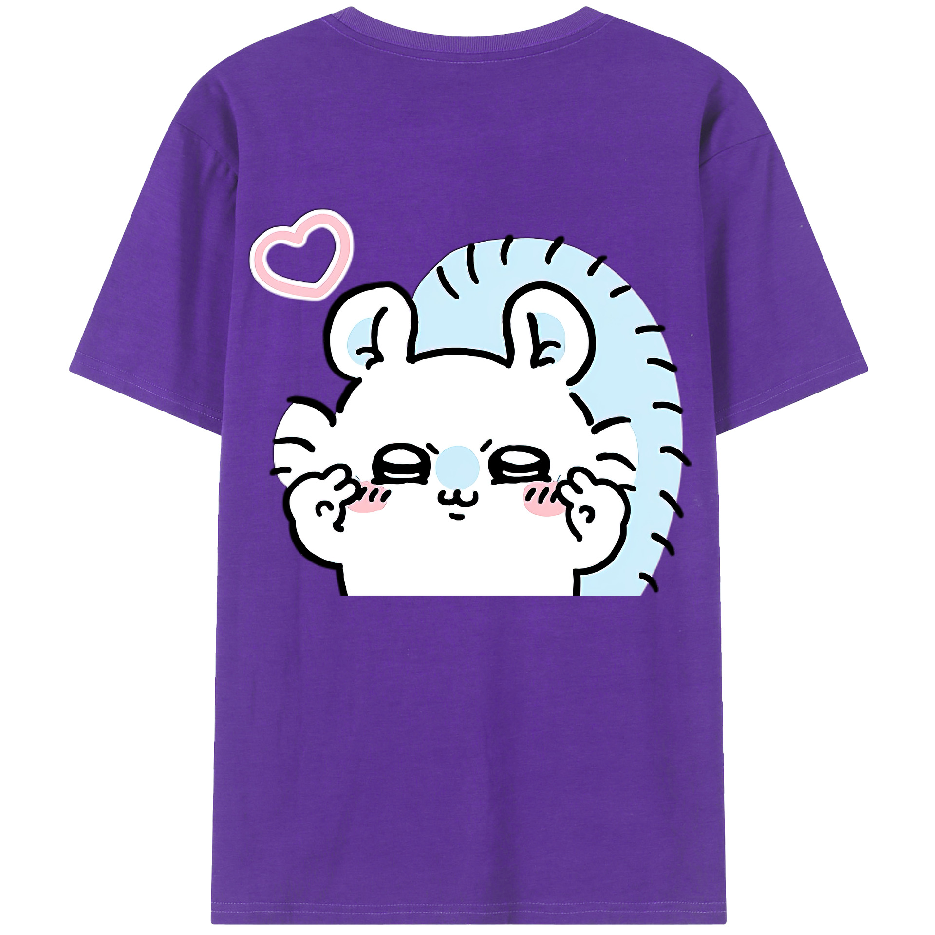 （画像用） ちいかわ モモンガ Chii-kawa Momonga 綿100％半袖Tシャツ（背面プリント）
