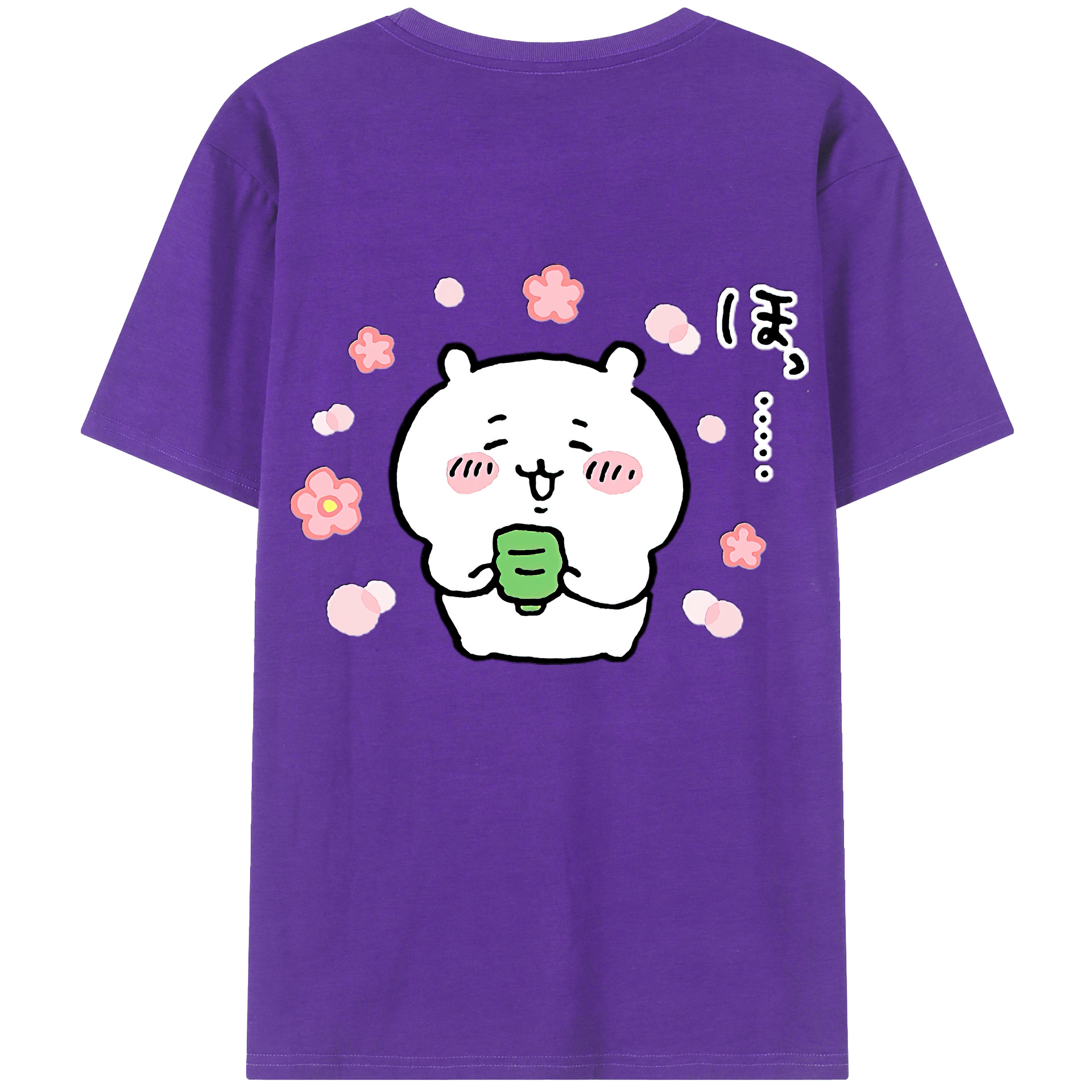 （画像用） ちいかわ ちいかわ Chii-kawa chiikawa 綿100％半袖Tシャツ（背面プリント）