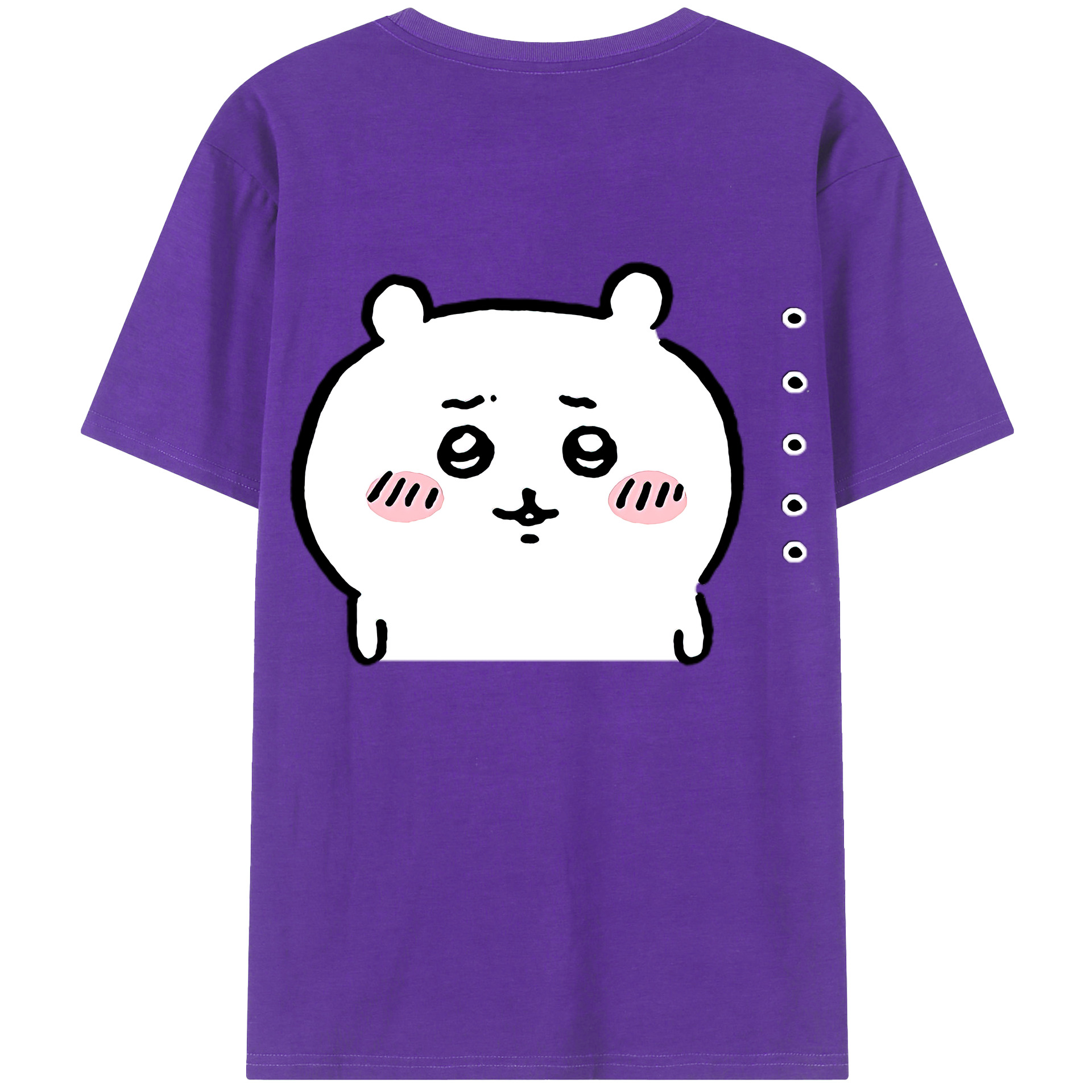 （画像用） ちいかわ ちいかわ Chii-kawa chiikawa 綿100％半袖Tシャツ（背面プリント）