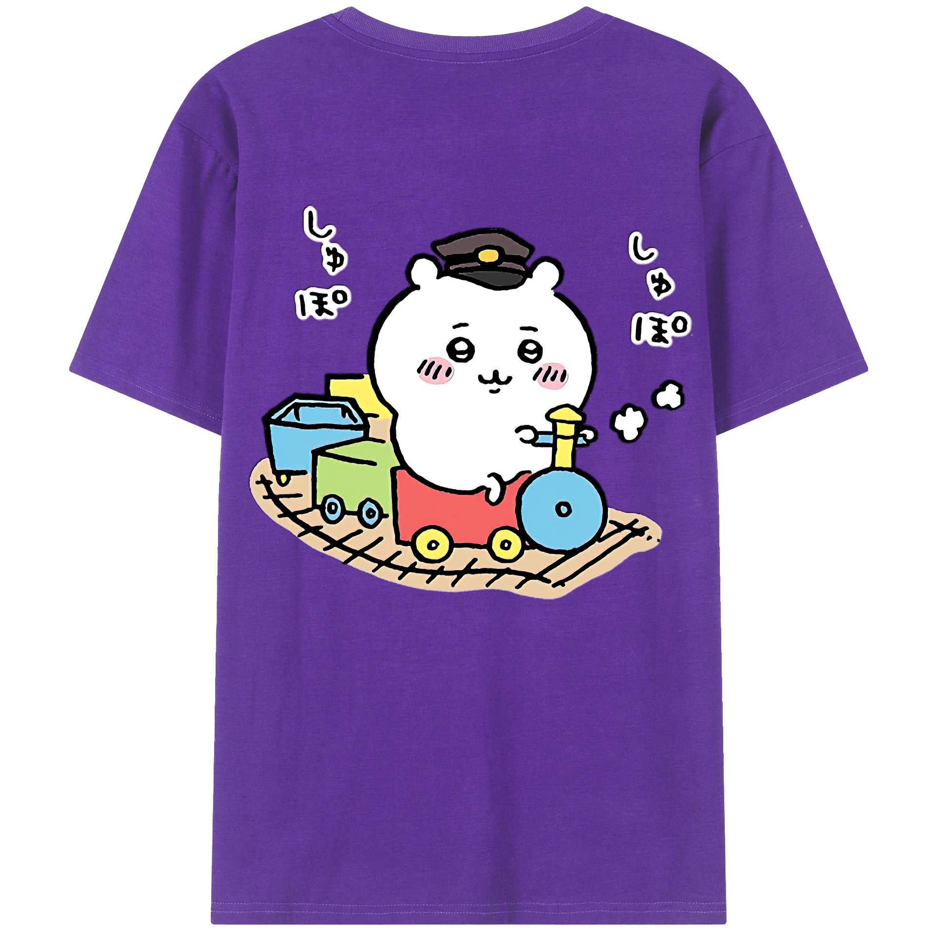 （画像用） ちいかわ ちいかわ Chii-kawa chiikawa 綿100％半袖Tシャツ（背面プリント）