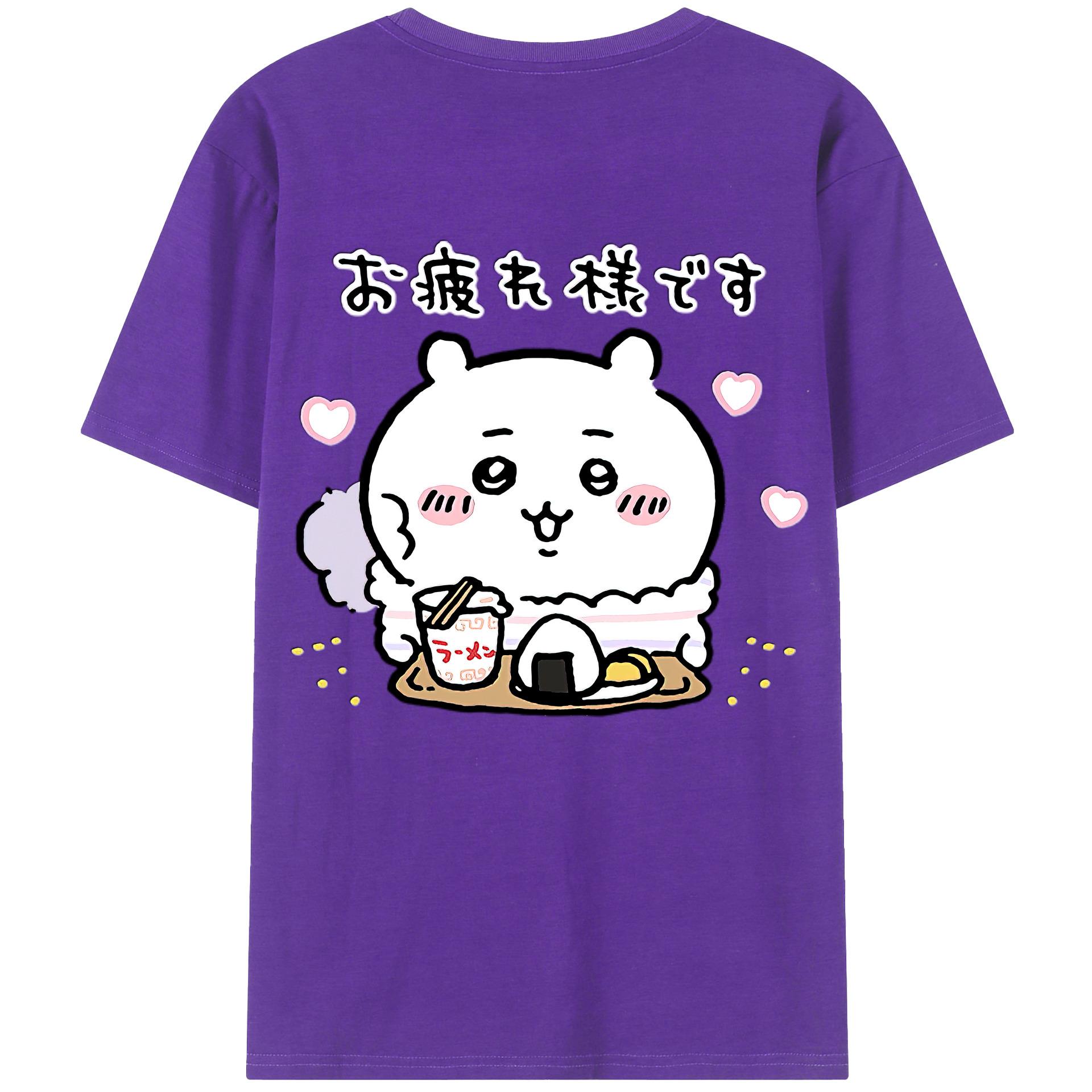 （画像用） ちいかわ ちいかわ Chii-kawa chiikawa 綿100％半袖Tシャツ（背面プリント）