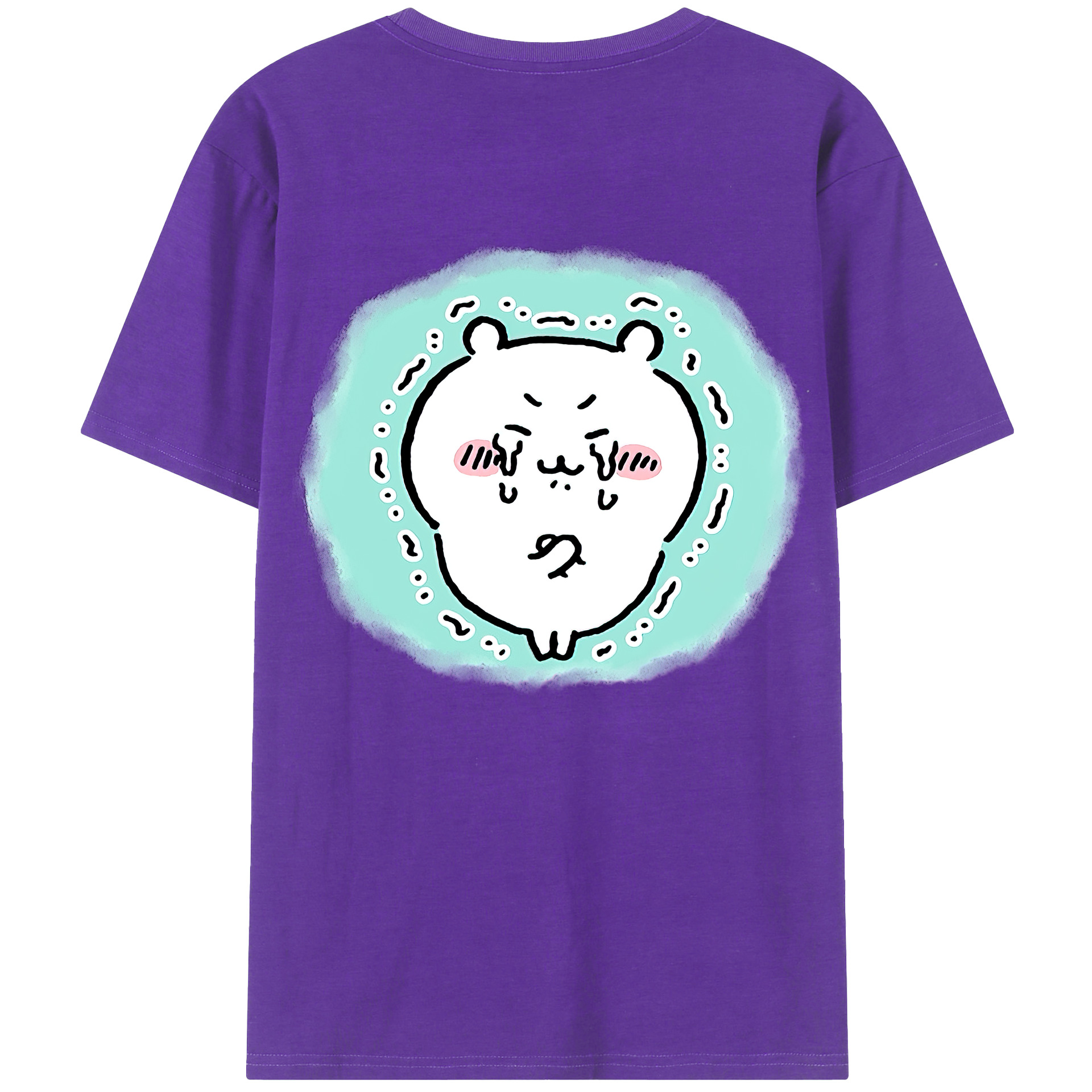 （画像用） ちいかわ ちいかわ Chii-kawa chiikawa 綿100％半袖Tシャツ（背面プリント）