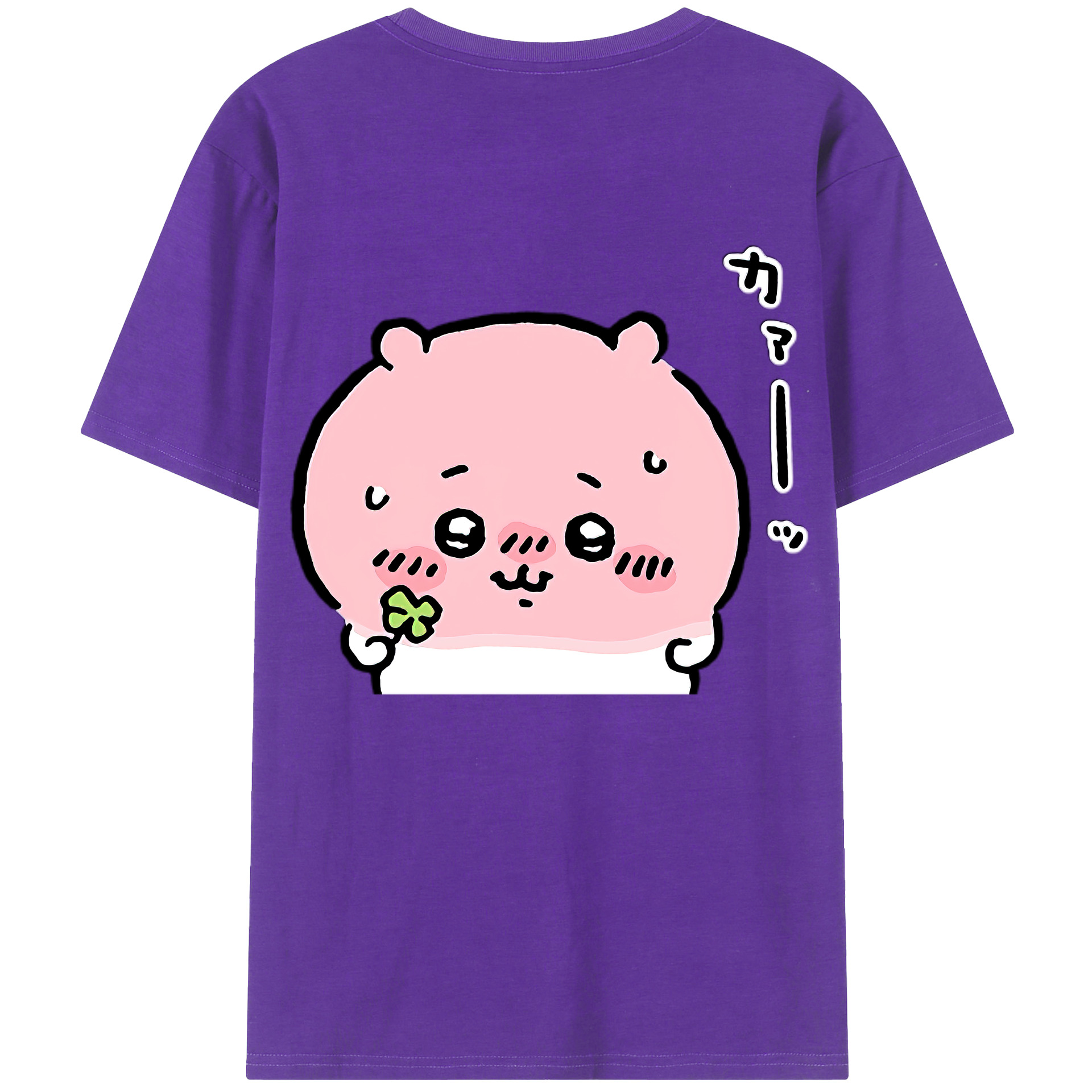 （画像用） ちいかわ ちいかわ Chii-kawa chiikawa 綿100％半袖Tシャツ（背面プリント）