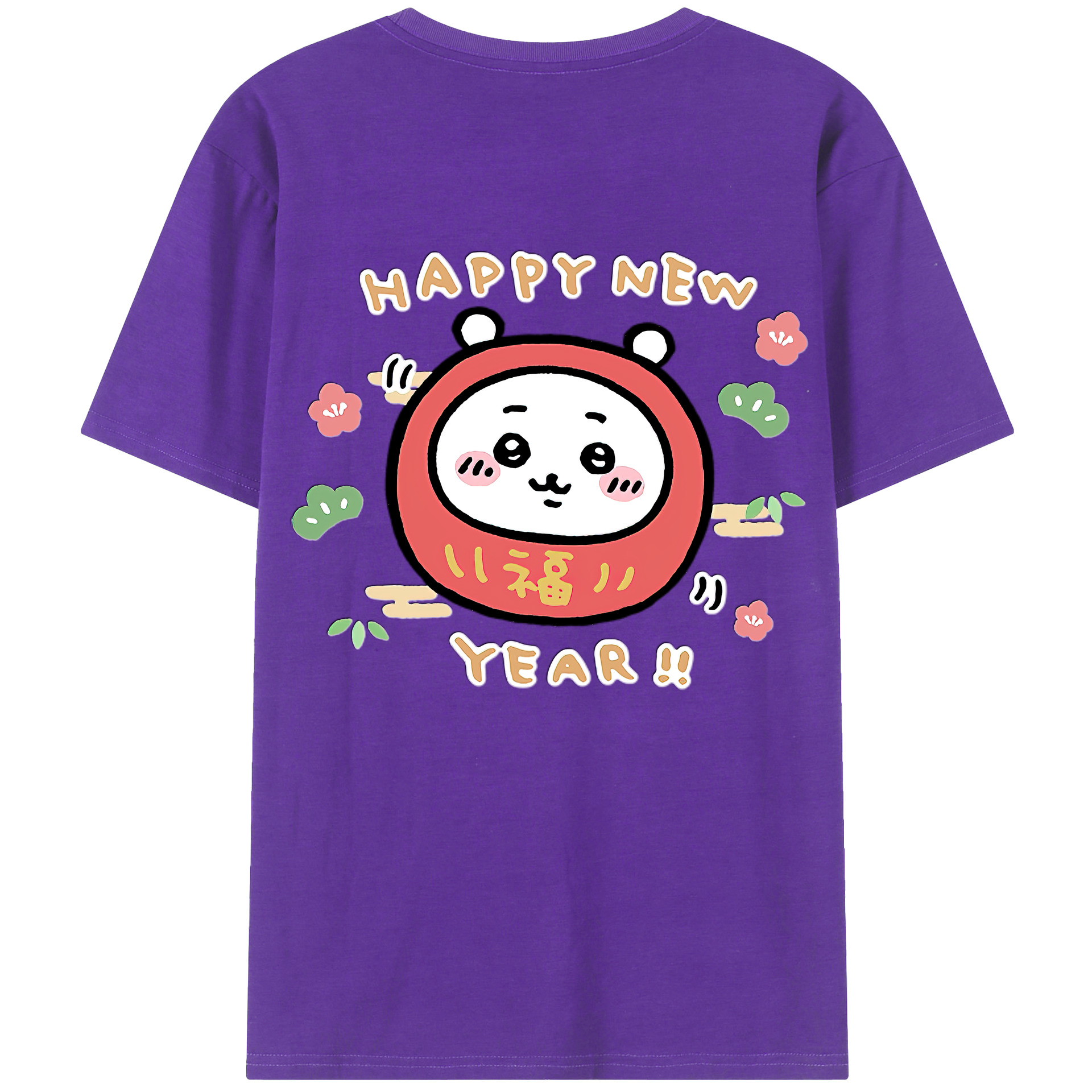 （画像用） ちいかわ ちいかわ Chii-kawa chiikawa 綿100％半袖Tシャツ（背面プリント）