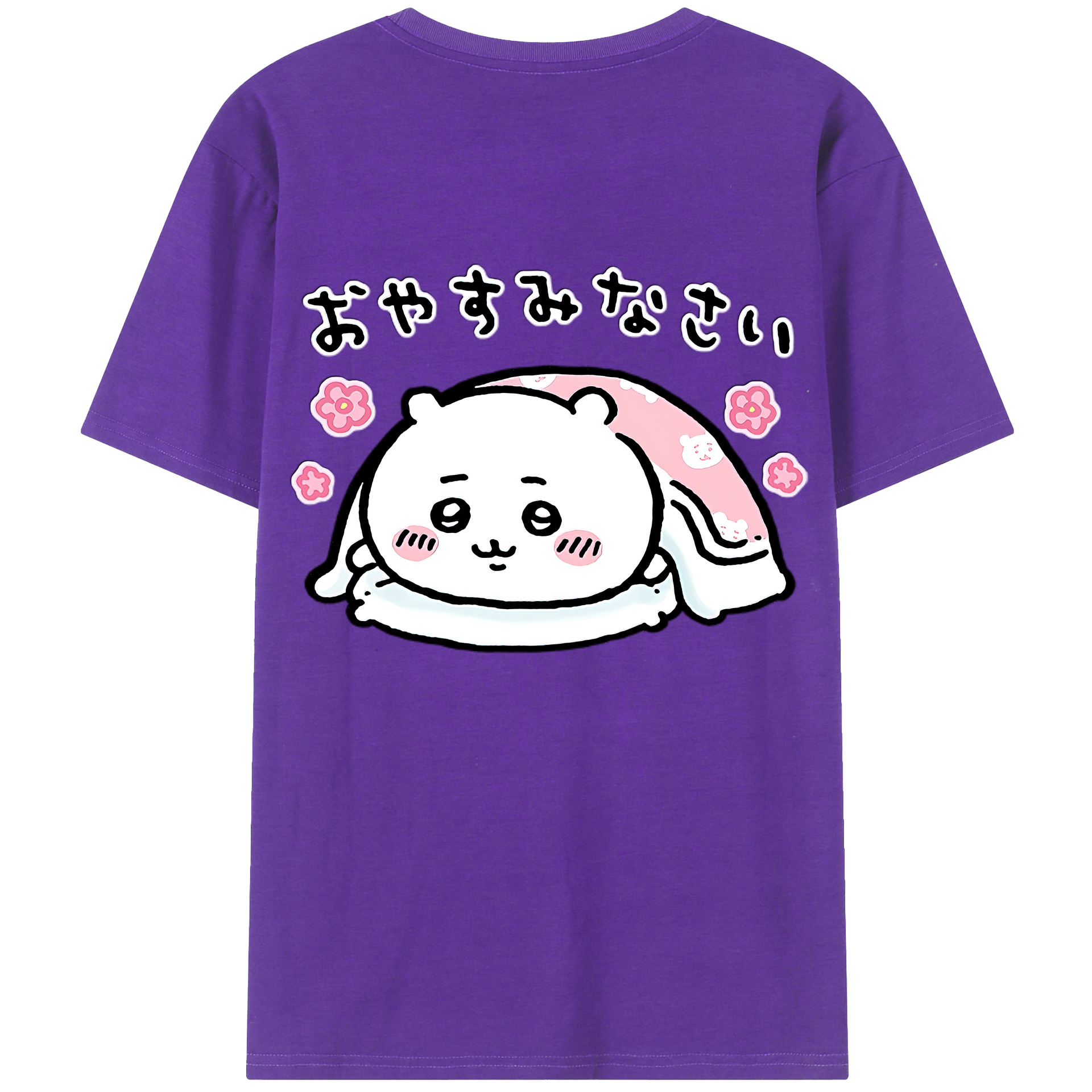 （画像用） ちいかわ ちいかわ Chii-kawa chiikawa 綿100％半袖Tシャツ（背面プリント）