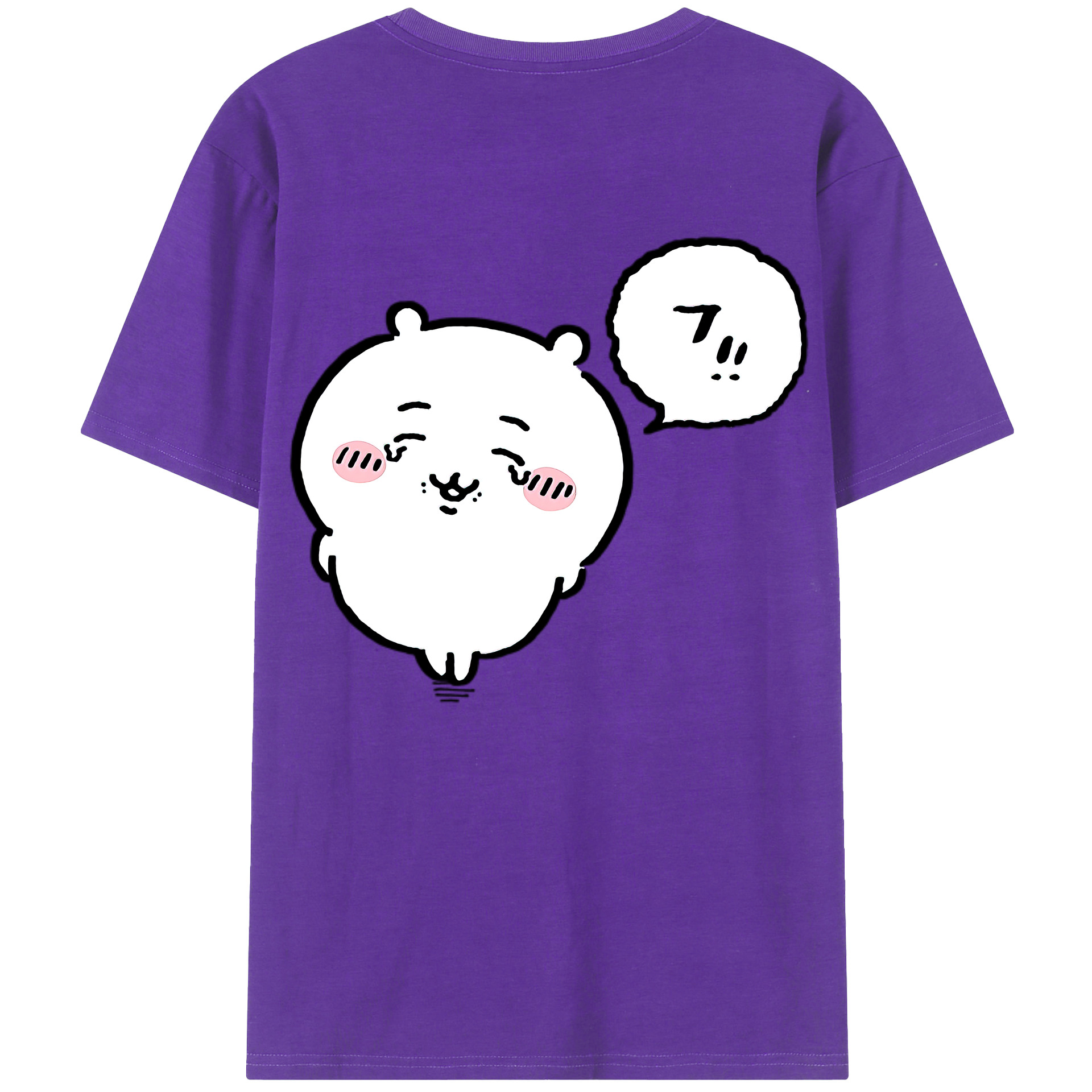 （画像用） ちいかわ ちいかわ Chii-kawa chiikawa 綿100％半袖Tシャツ（背面プリント）