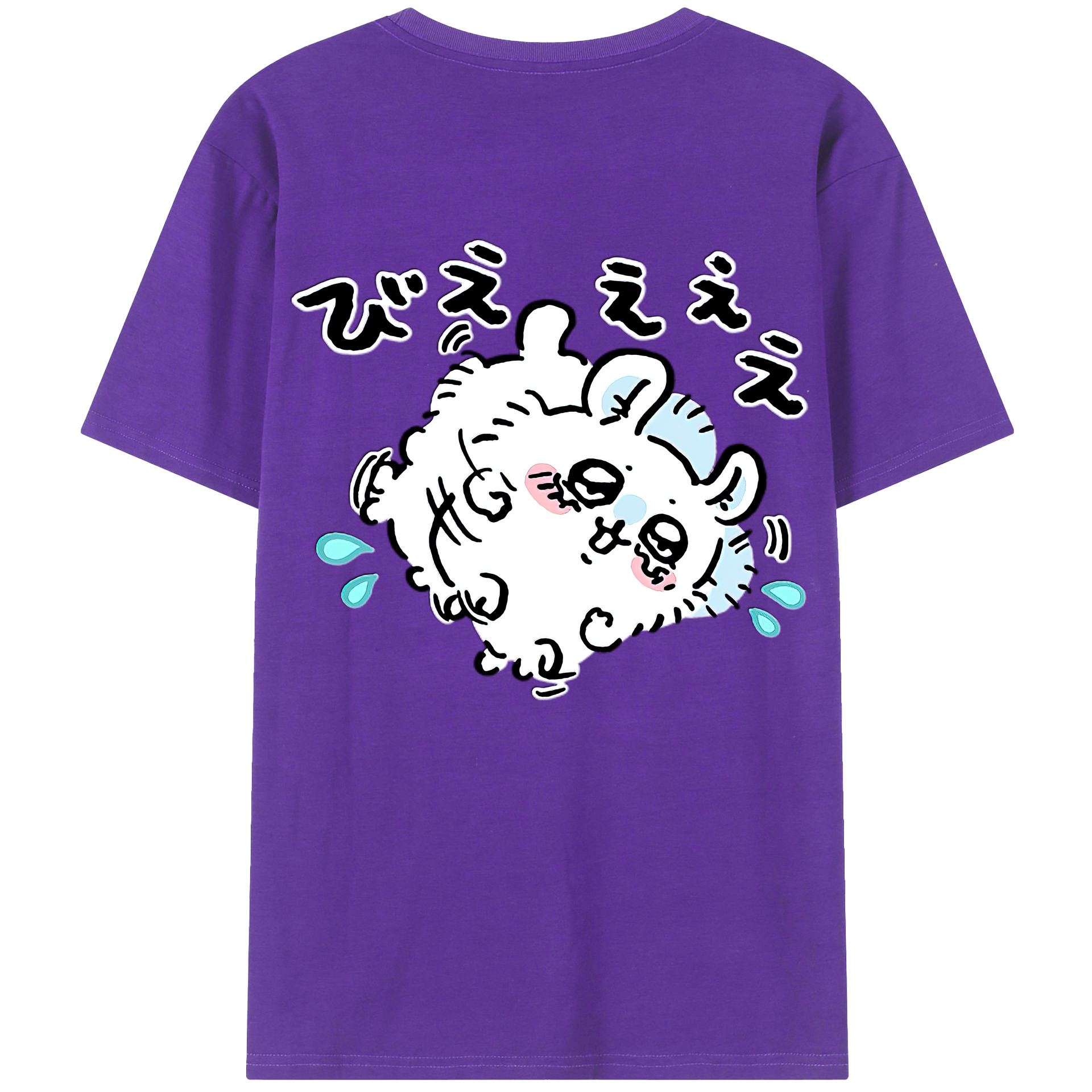 （画像用） ちいかわ モモンガ Chii-kawa Momonga 綿100％半袖Tシャツ（背面プリント）