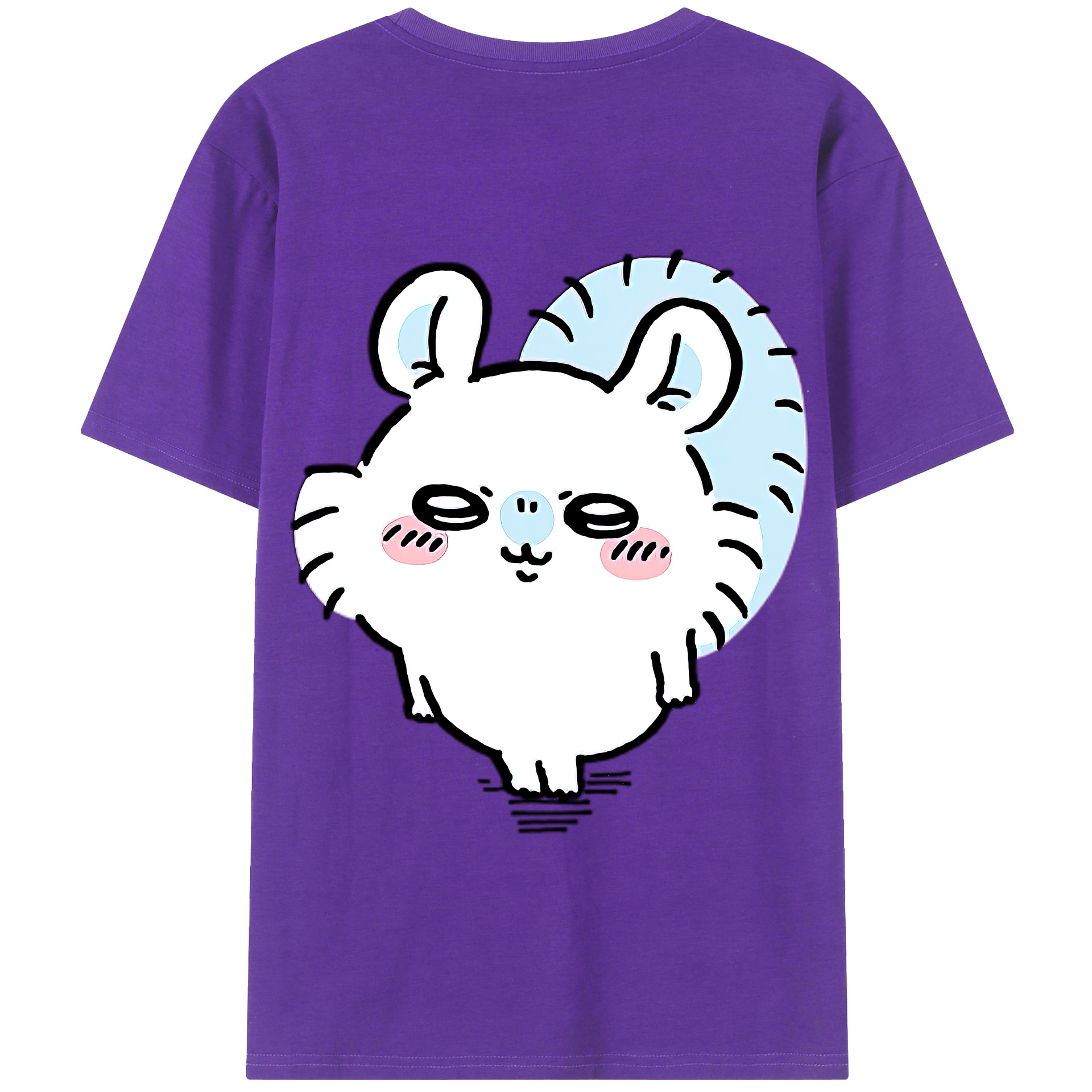 （画像用） ちいかわ モモンガ Chii-kawa Momonga 綿100％半袖Tシャツ（背面プリント）