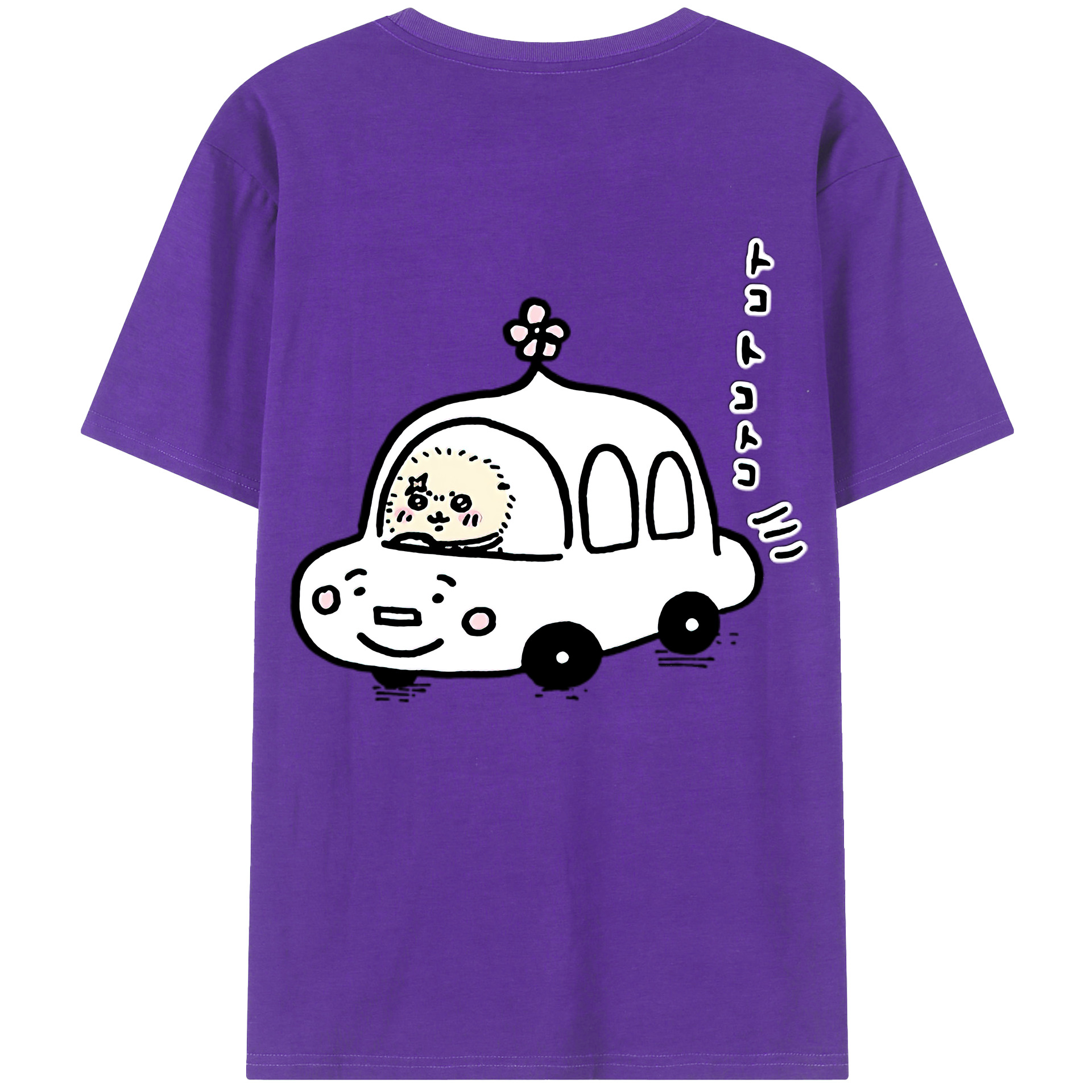 （画像用） ちいかわ ラッコ Chii-kawa Sea otter 綿100％半袖Tシャツ（背面プリント）