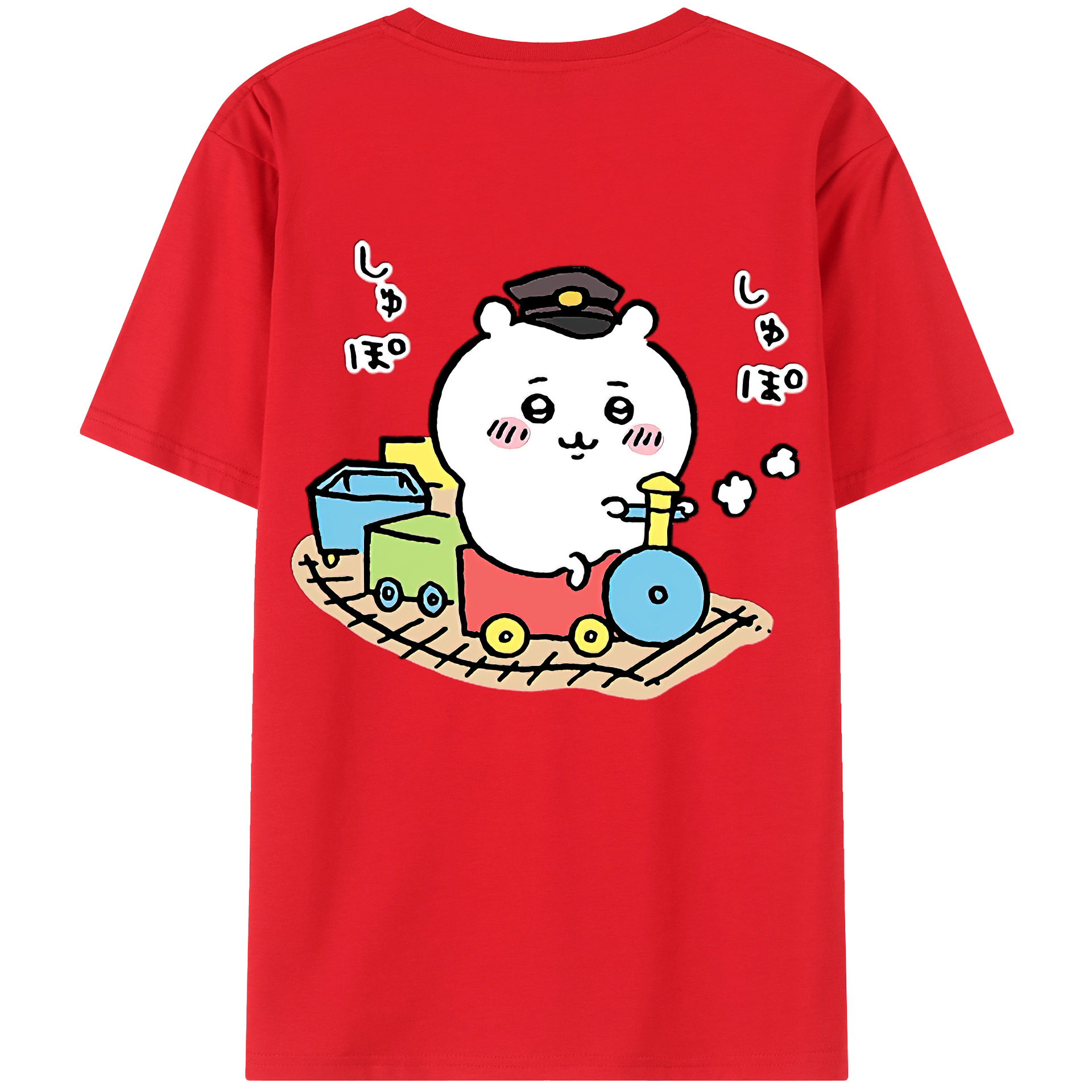 （画像用） ちいかわ ちいかわ Chii-kawa chiikawa 綿100％半袖Tシャツ（背面プリント）