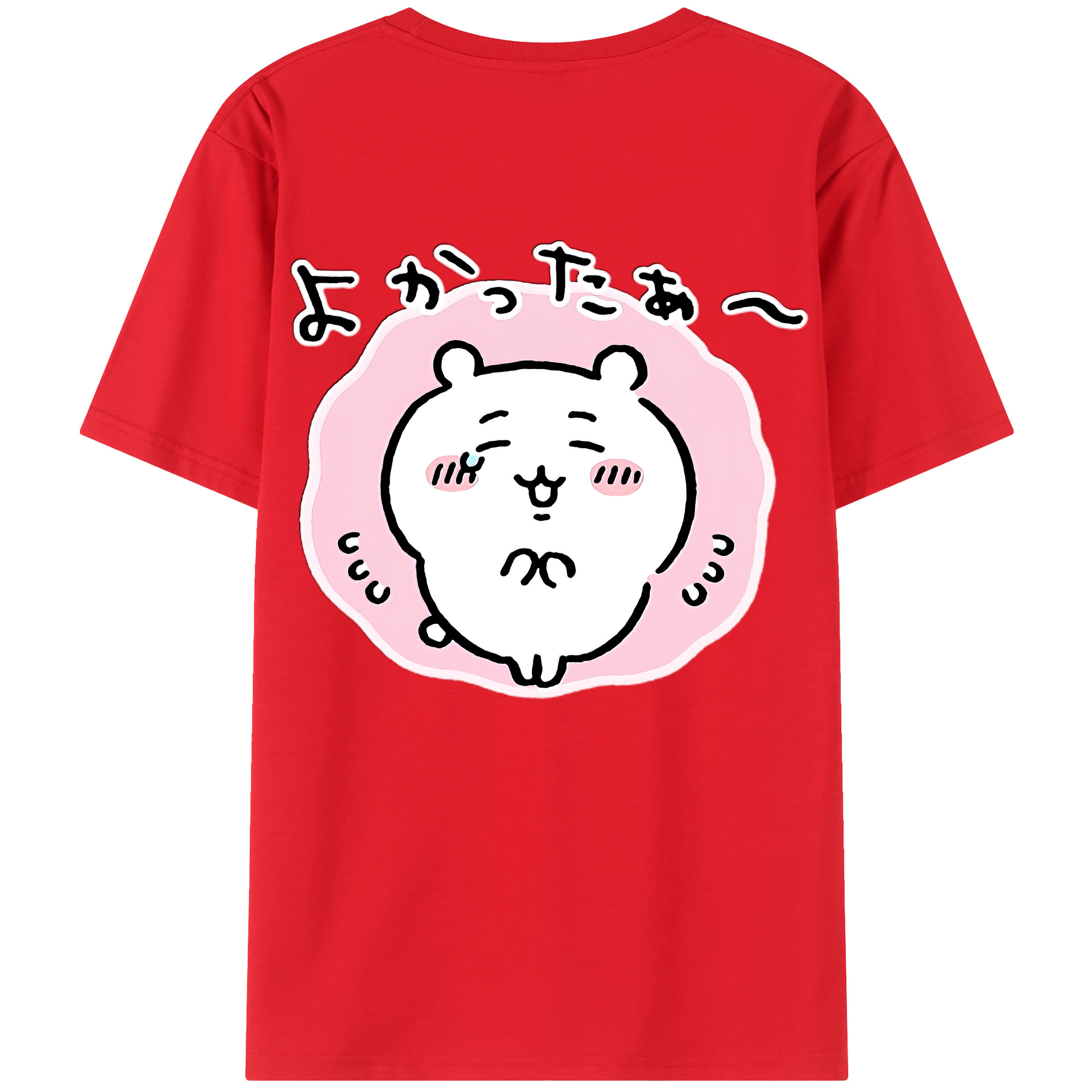 （画像用） ちいかわ ちいかわ Chii-kawa chiikawa 綿100％半袖Tシャツ（背面プリント）