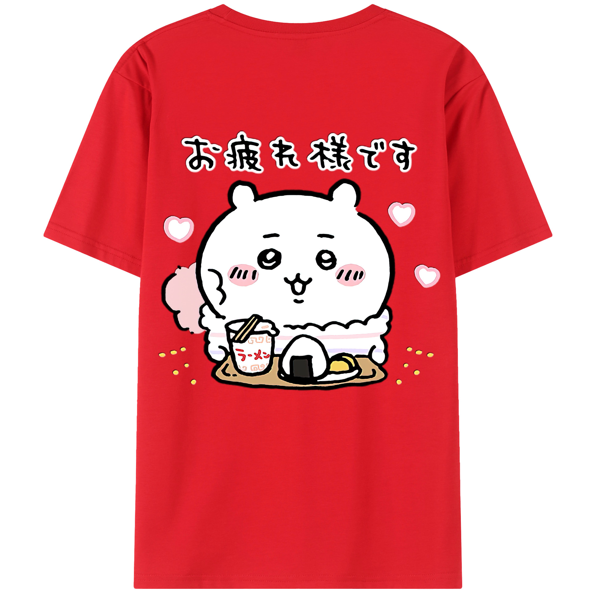 （画像用） ちいかわ ちいかわ Chii-kawa chiikawa 綿100％半袖Tシャツ（背面プリント）