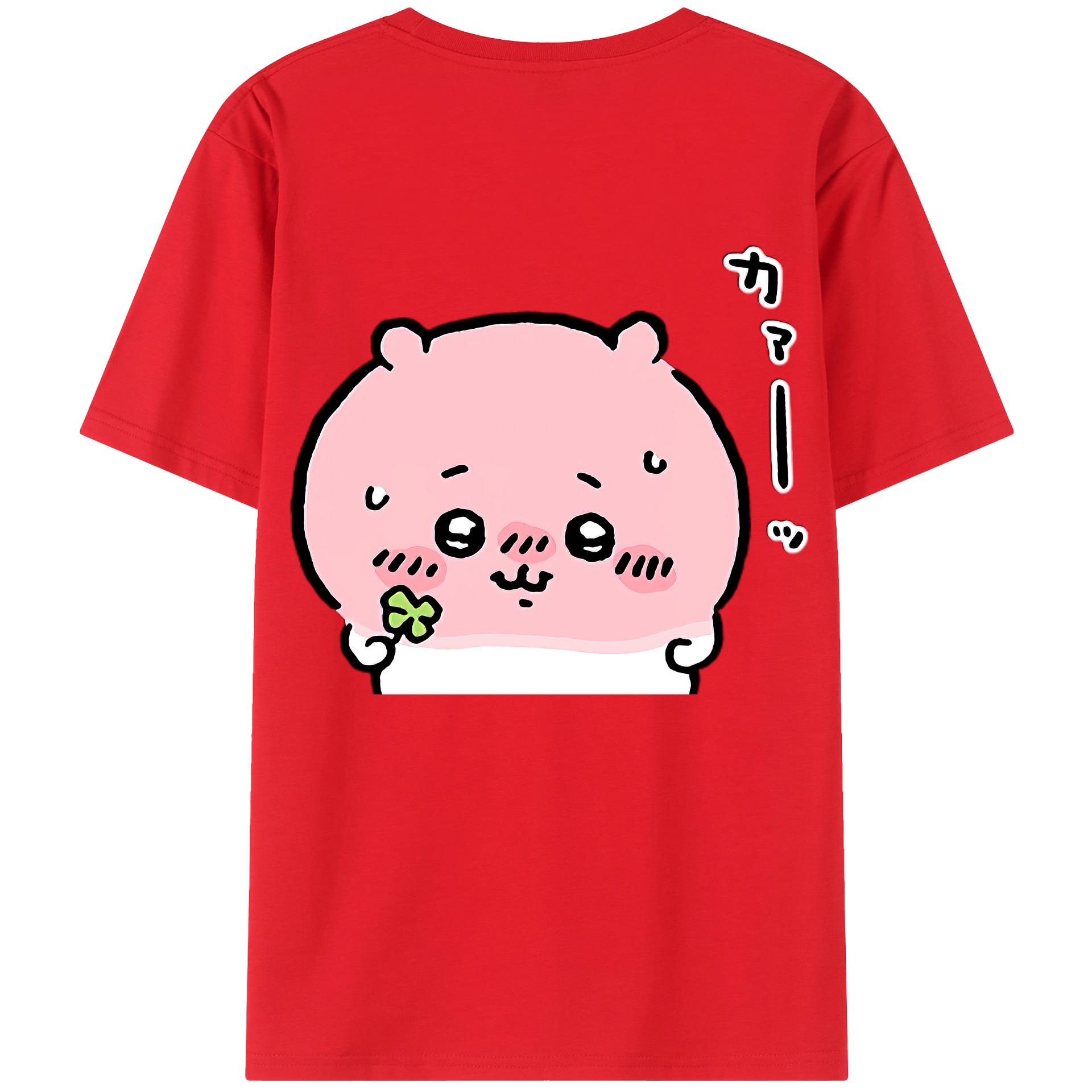 （画像用） ちいかわ ちいかわ Chii-kawa chiikawa 綿100％半袖Tシャツ（背面プリント）