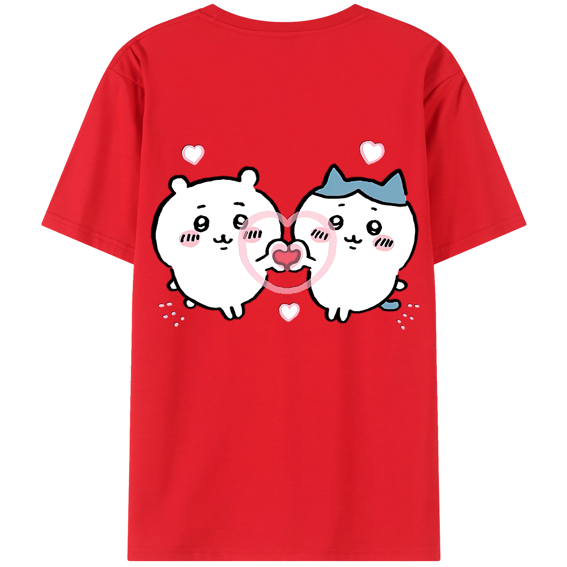 （画像用） ちいかわ ちいかわ Chii-kawa chiikawa 綿100％半袖Tシャツ（背面プリント）