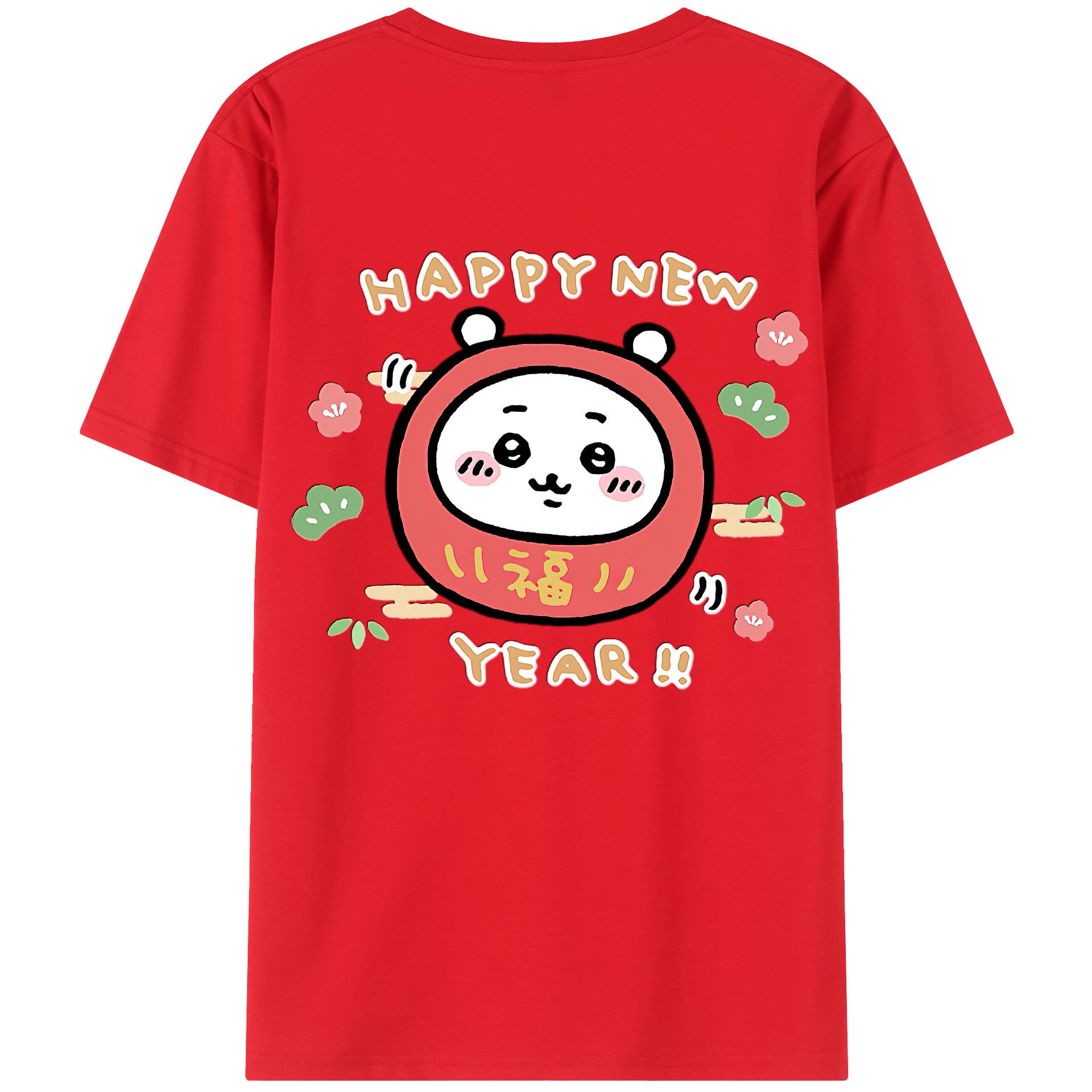 （画像用） ちいかわ ちいかわ Chii-kawa chiikawa 綿100％半袖Tシャツ（背面プリント）