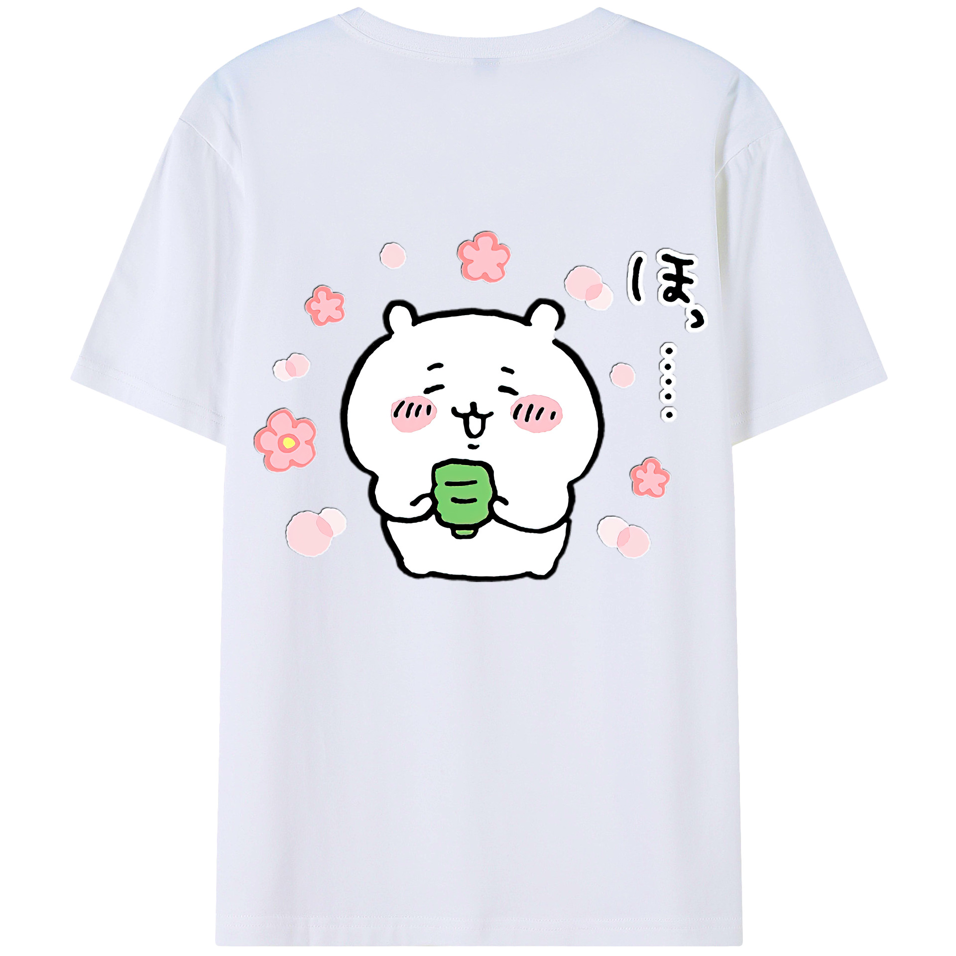 （画像用） ちいかわ ちいかわ Chii-kawa chiikawa 綿100％半袖Tシャツ（背面プリント）