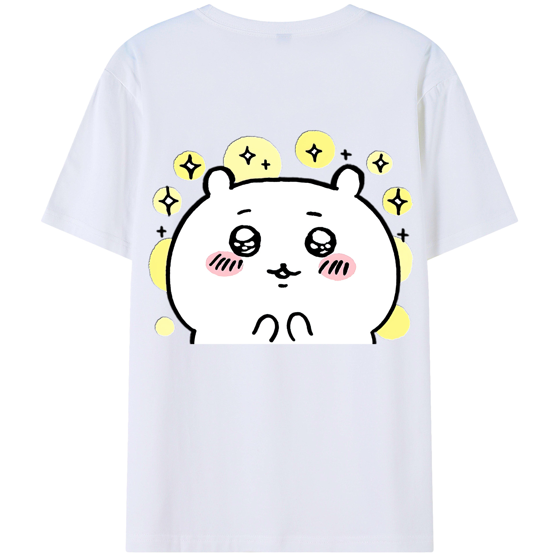 （画像用） ちいかわ ちいかわ Chii-kawa chiikawa 綿100％半袖Tシャツ（背面プリント）