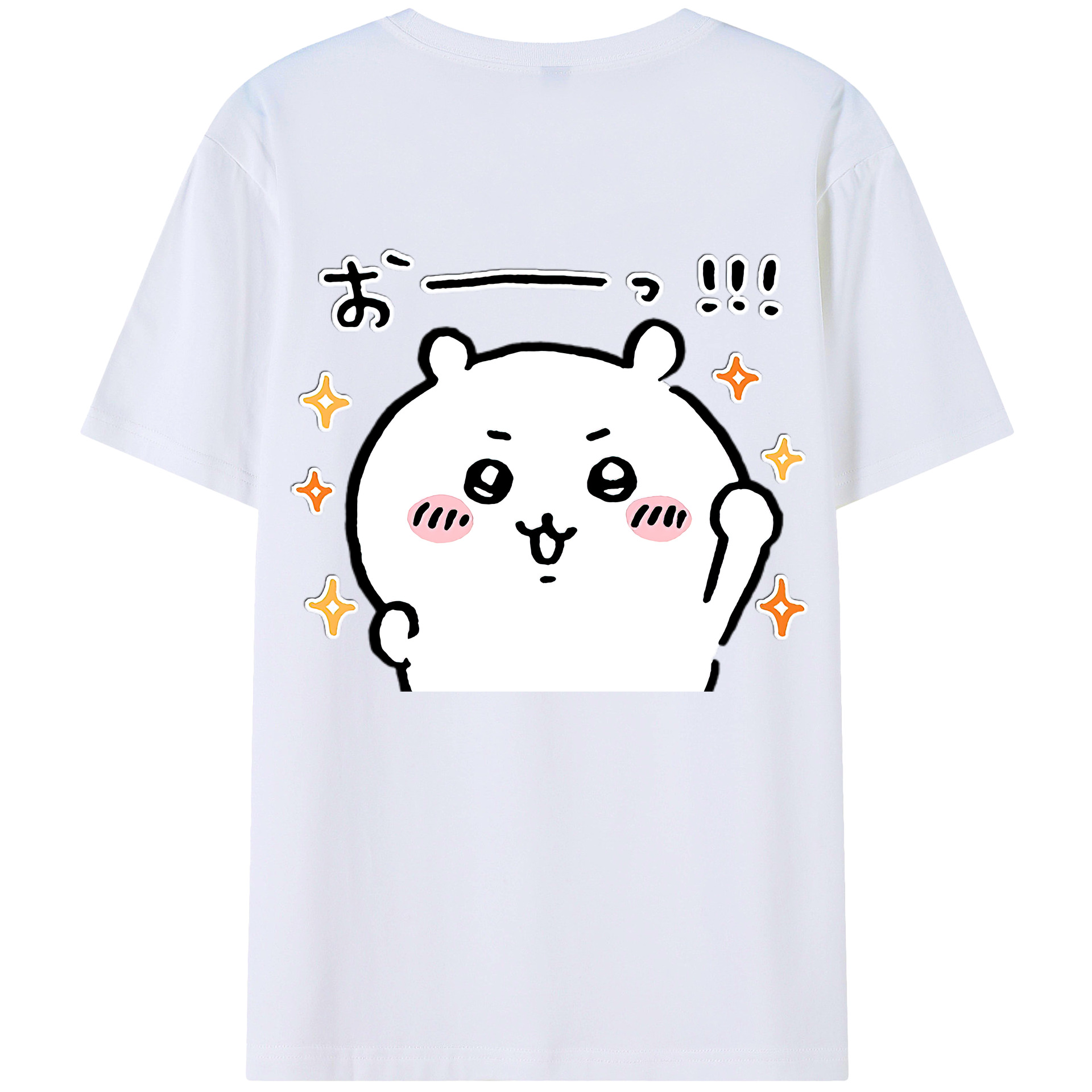 （画像用） ちいかわ ちいかわ Chii-kawa chiikawa 綿100％半袖Tシャツ（背面プリント）