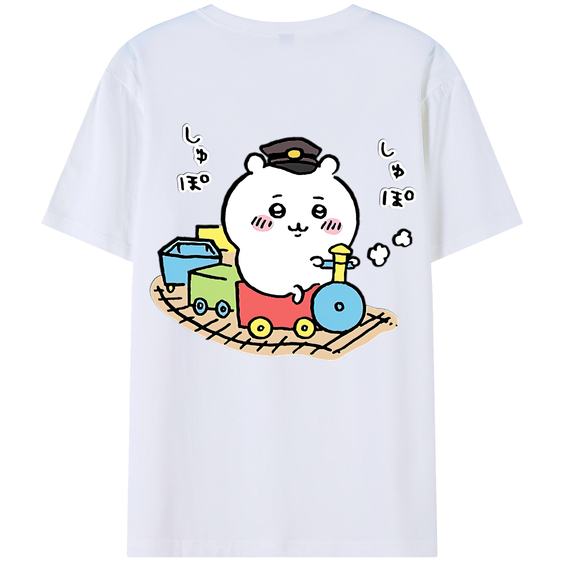 （画像用） ちいかわ ちいかわ Chii-kawa chiikawa 綿100％半袖Tシャツ（背面プリント）