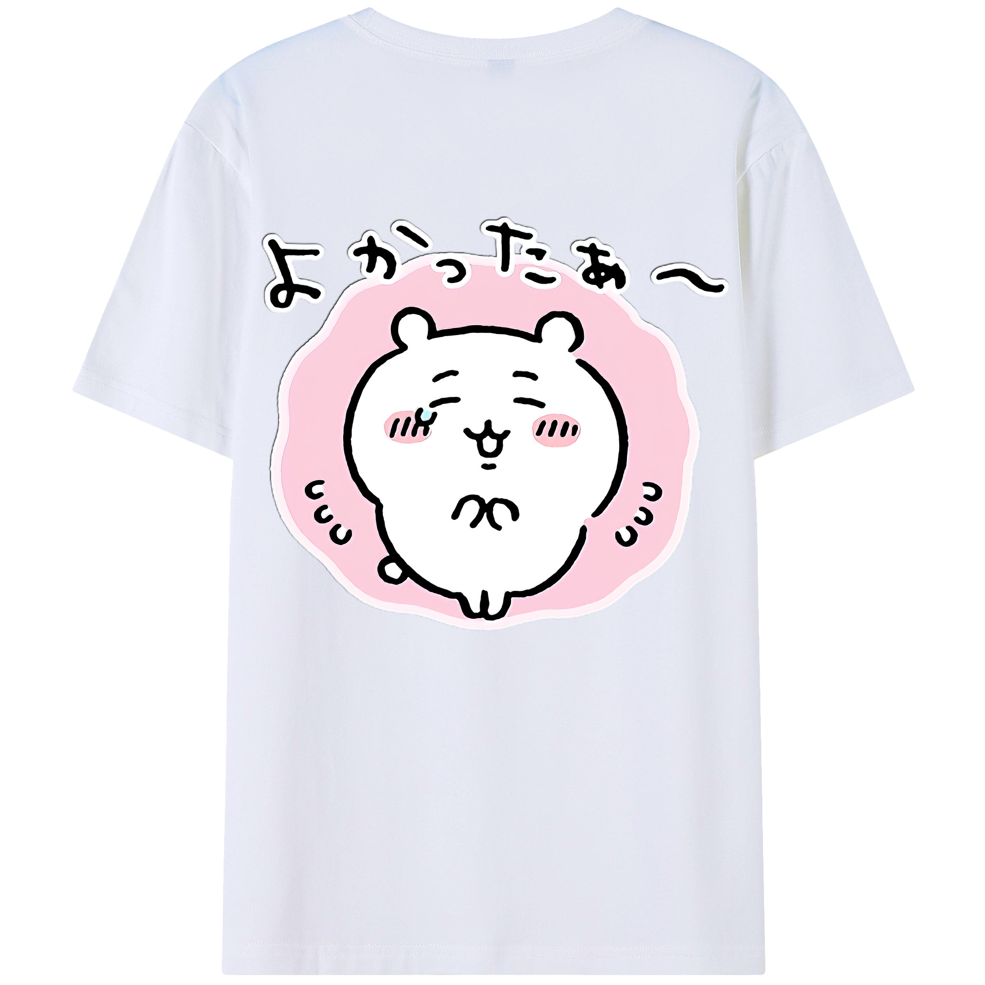 （画像用） ちいかわ ちいかわ Chii-kawa chiikawa 綿100％半袖Tシャツ（背面プリント）