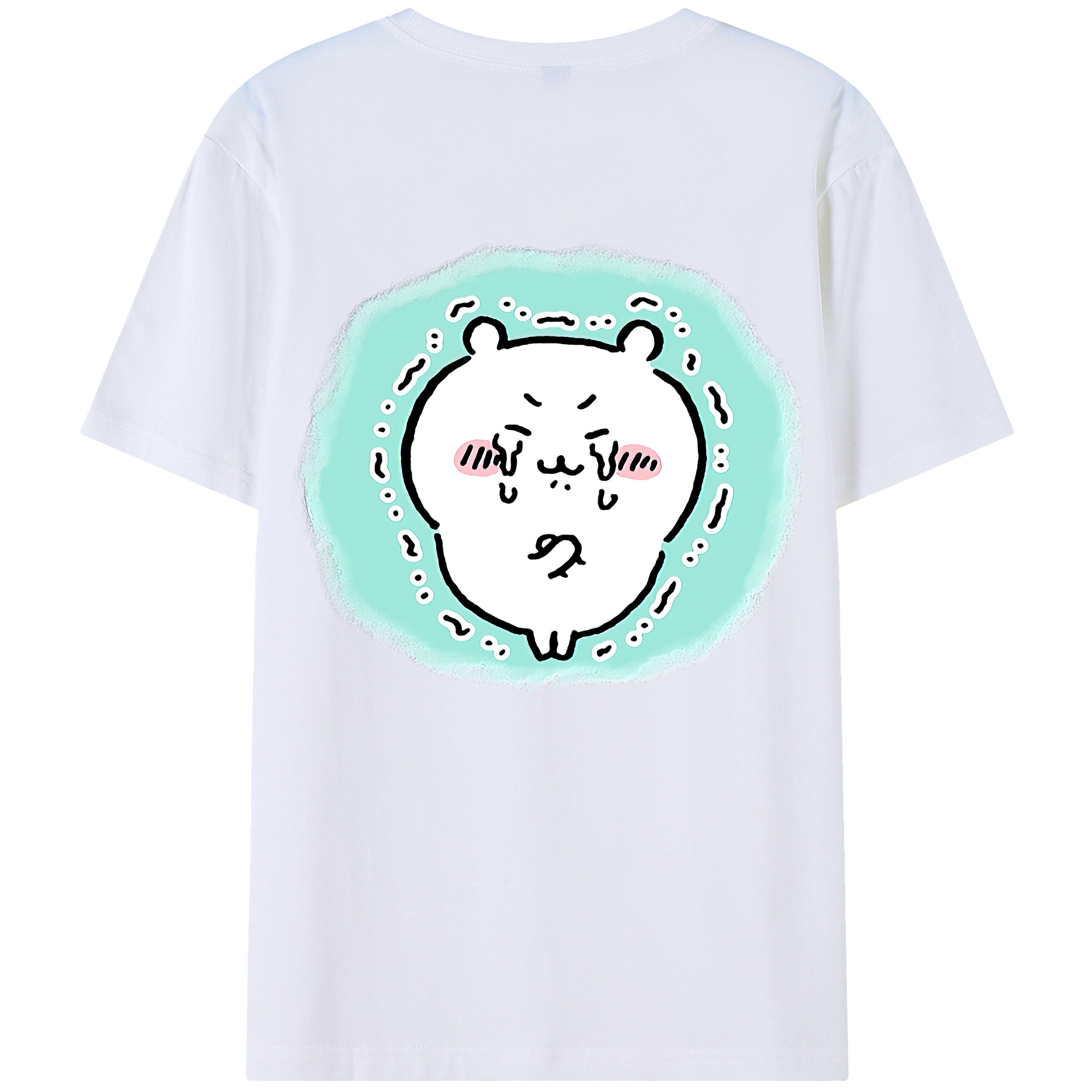 （画像用） ちいかわ ちいかわ Chii-kawa chiikawa 綿100％半袖Tシャツ（背面プリント）