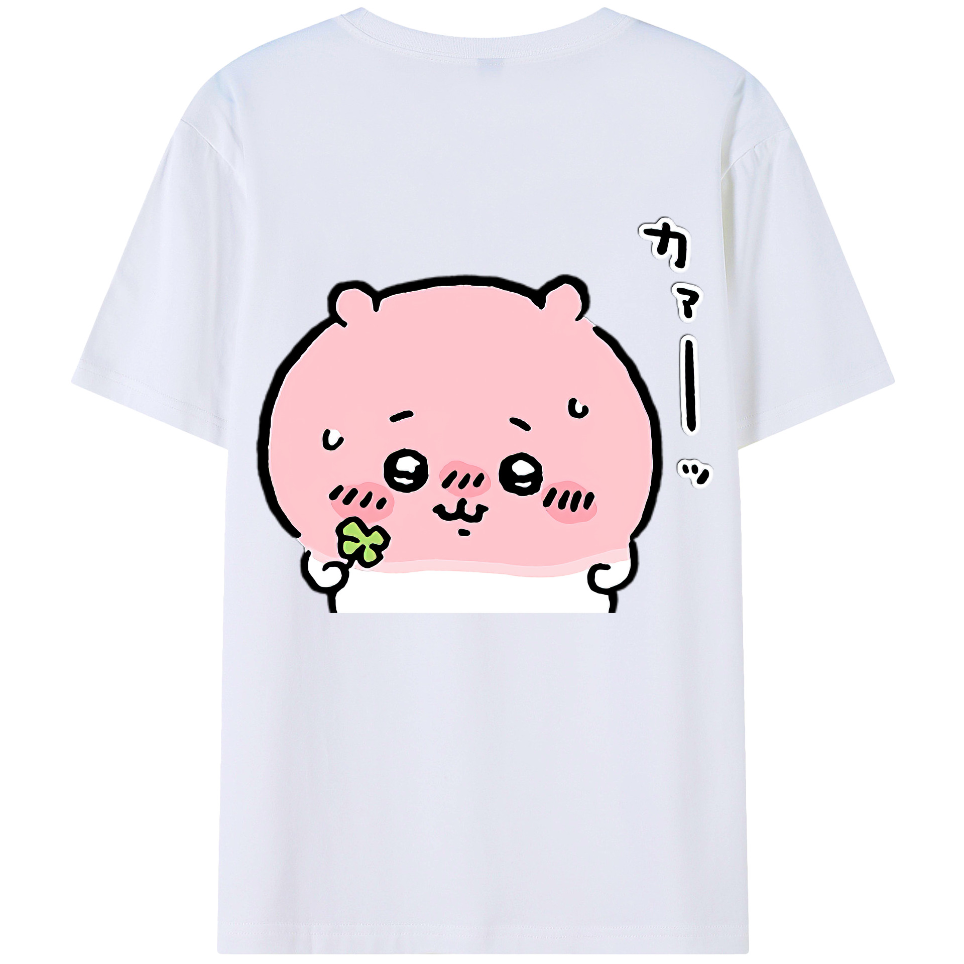 （画像用） ちいかわ ちいかわ Chii-kawa chiikawa 綿100％半袖Tシャツ（背面プリント）