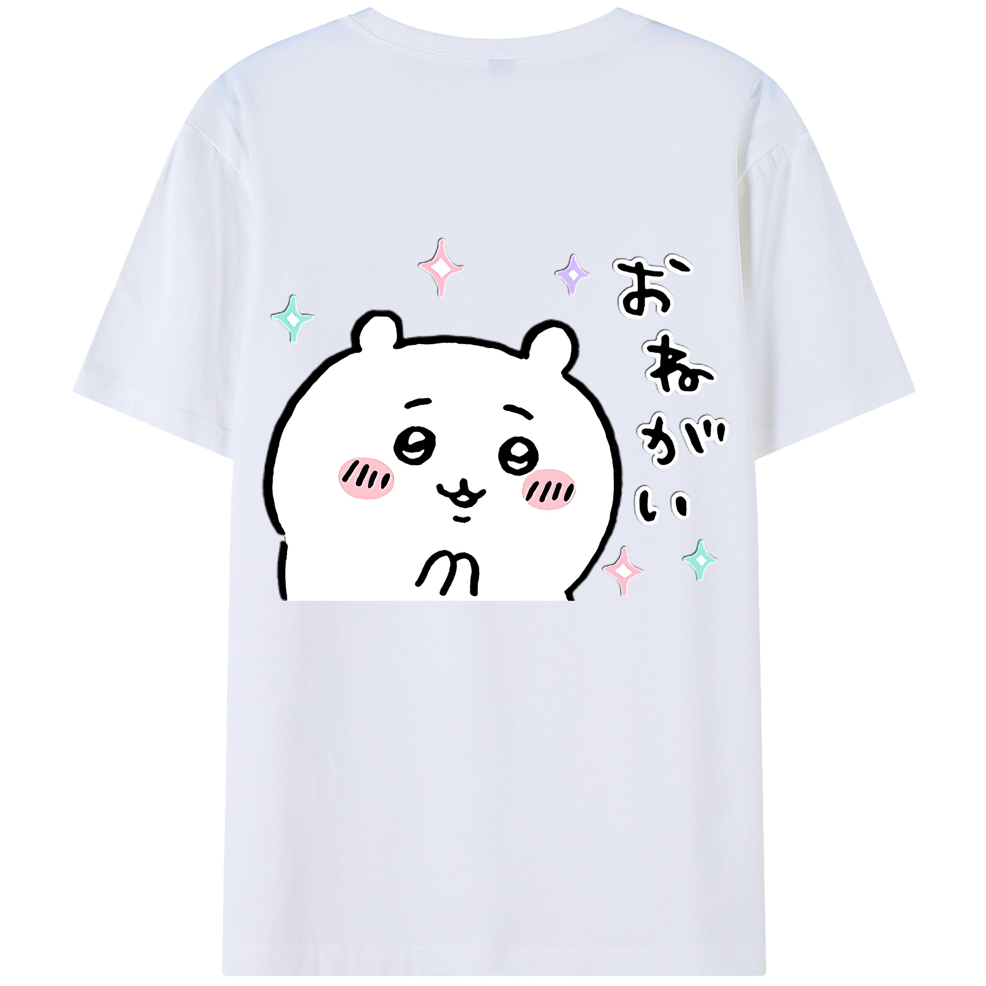 （画像用） ちいかわ ちいかわ Chii-kawa chiikawa 綿100％半袖Tシャツ（背面プリント）