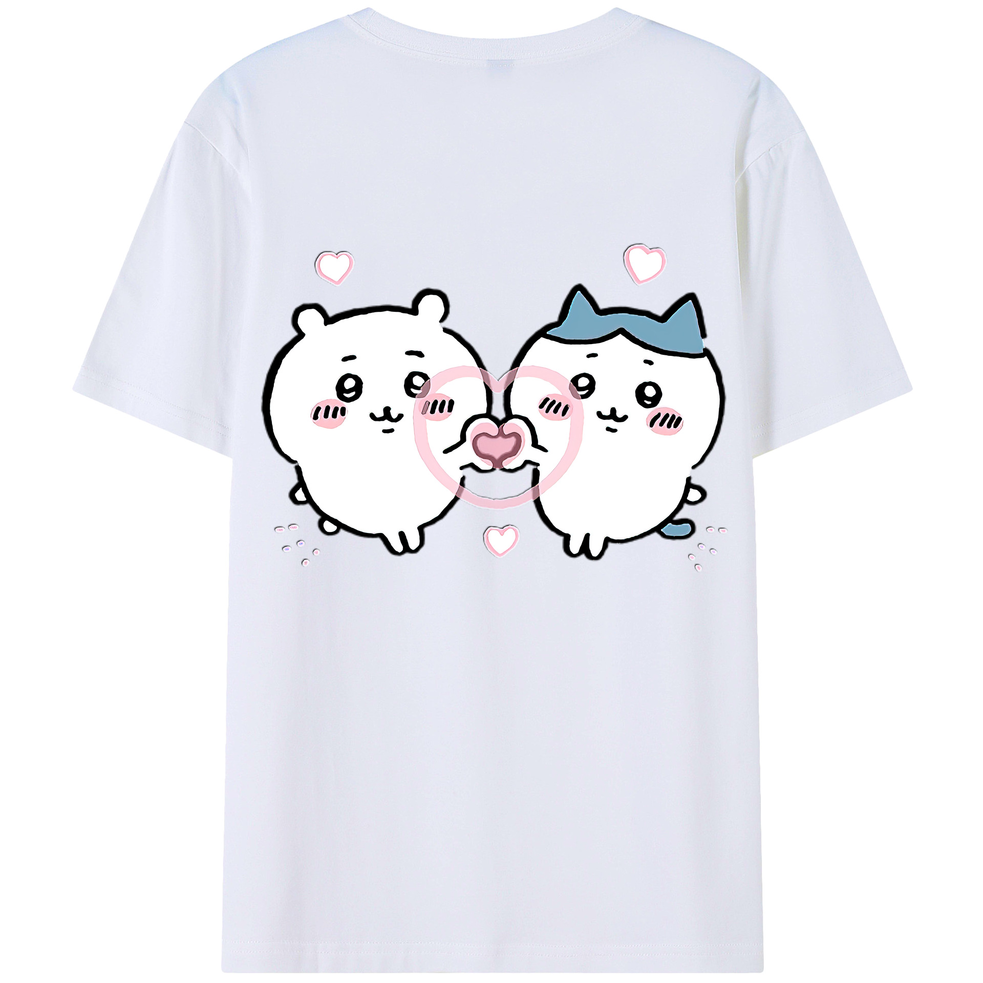 （画像用） ちいかわ ちいかわ Chii-kawa chiikawa 綿100％半袖Tシャツ（背面プリント）