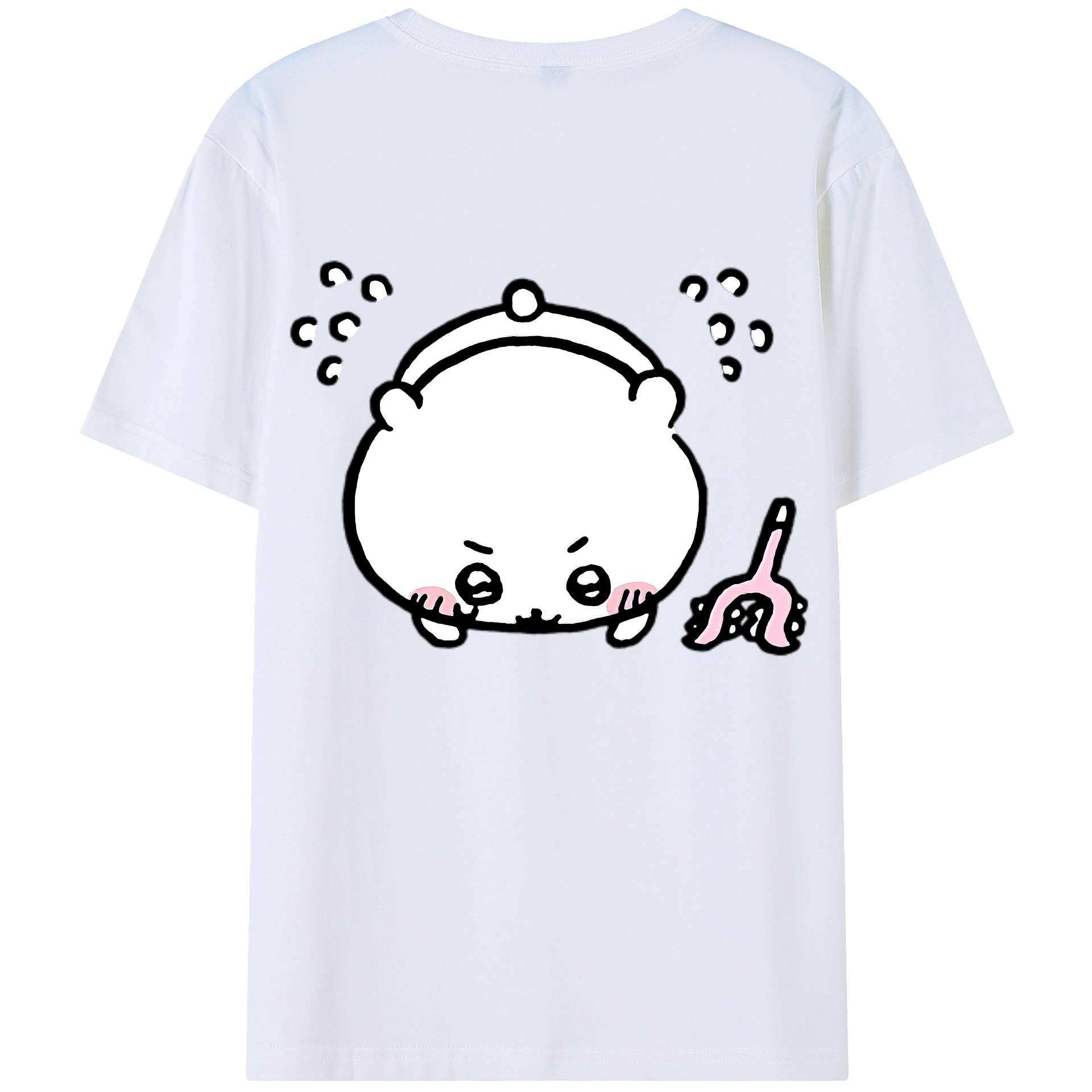 （画像用） ちいかわ ちいかわ Chii-kawa chiikawa 綿100％半袖Tシャツ（背面プリント）