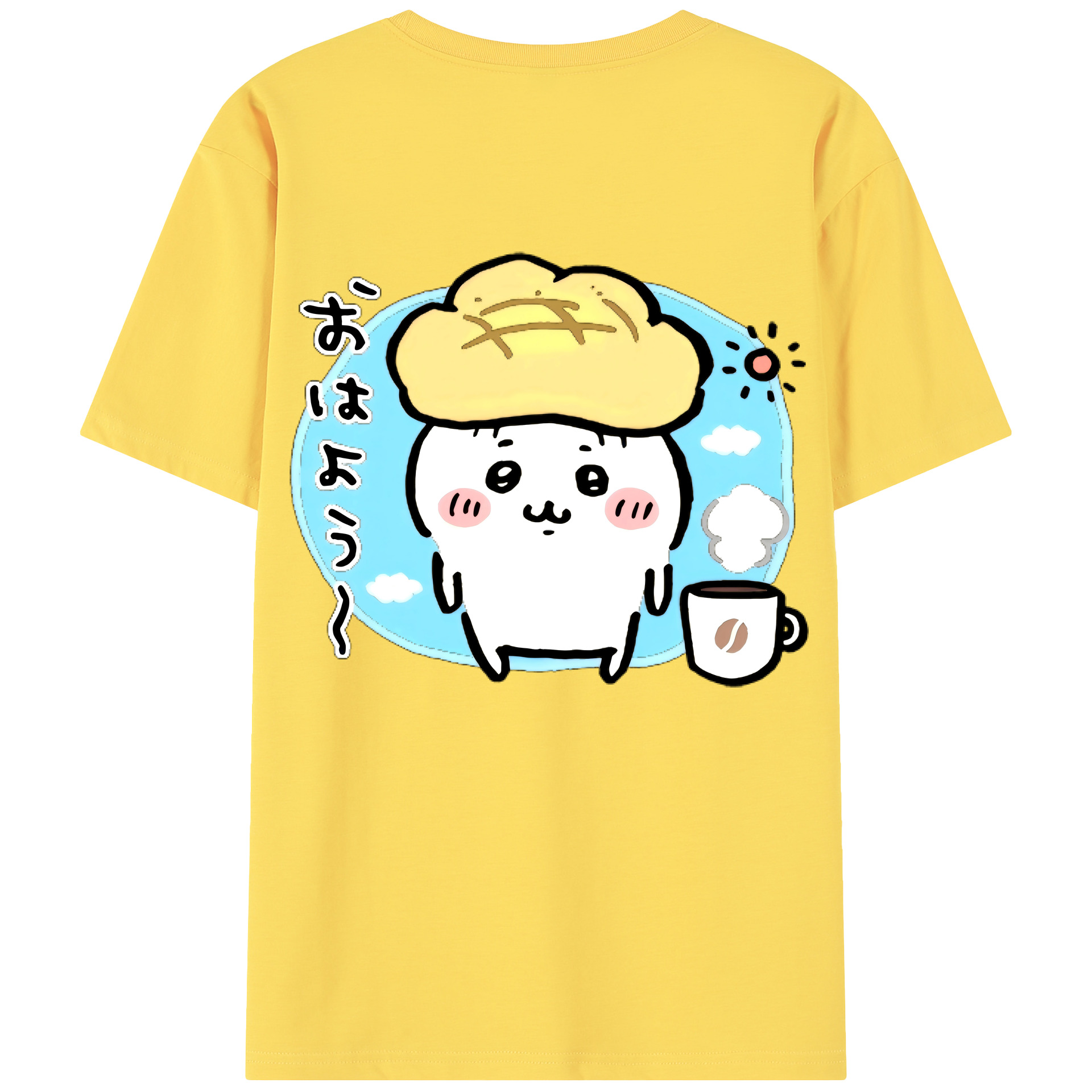 （画像用） ちいかわ ちいかわ Chii-kawa chiikawa 綿100％半袖Tシャツ（背面プリント）