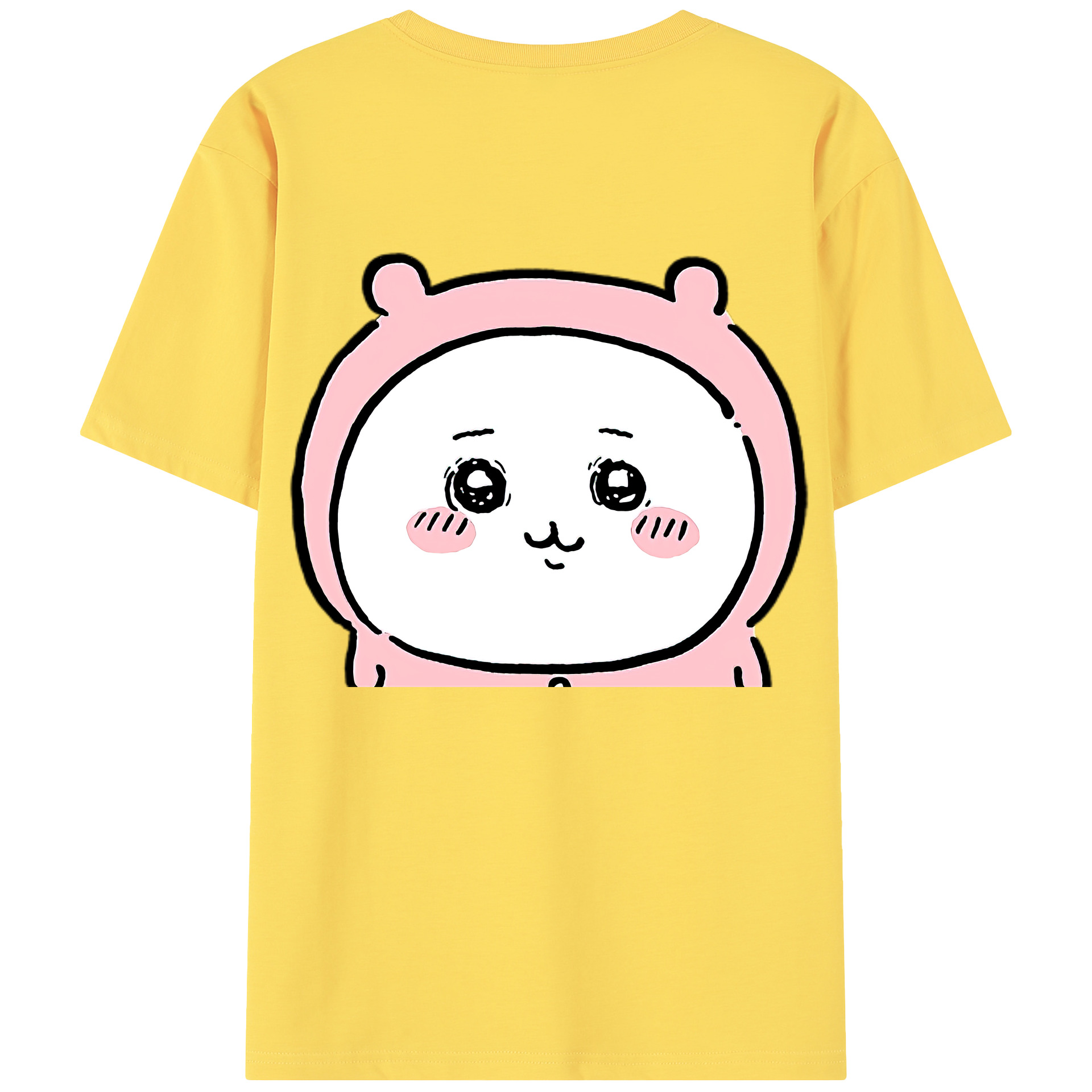 （画像用） ちいかわ ちいかわ Chii-kawa chiikawa 綿100％半袖Tシャツ（背面プリント）