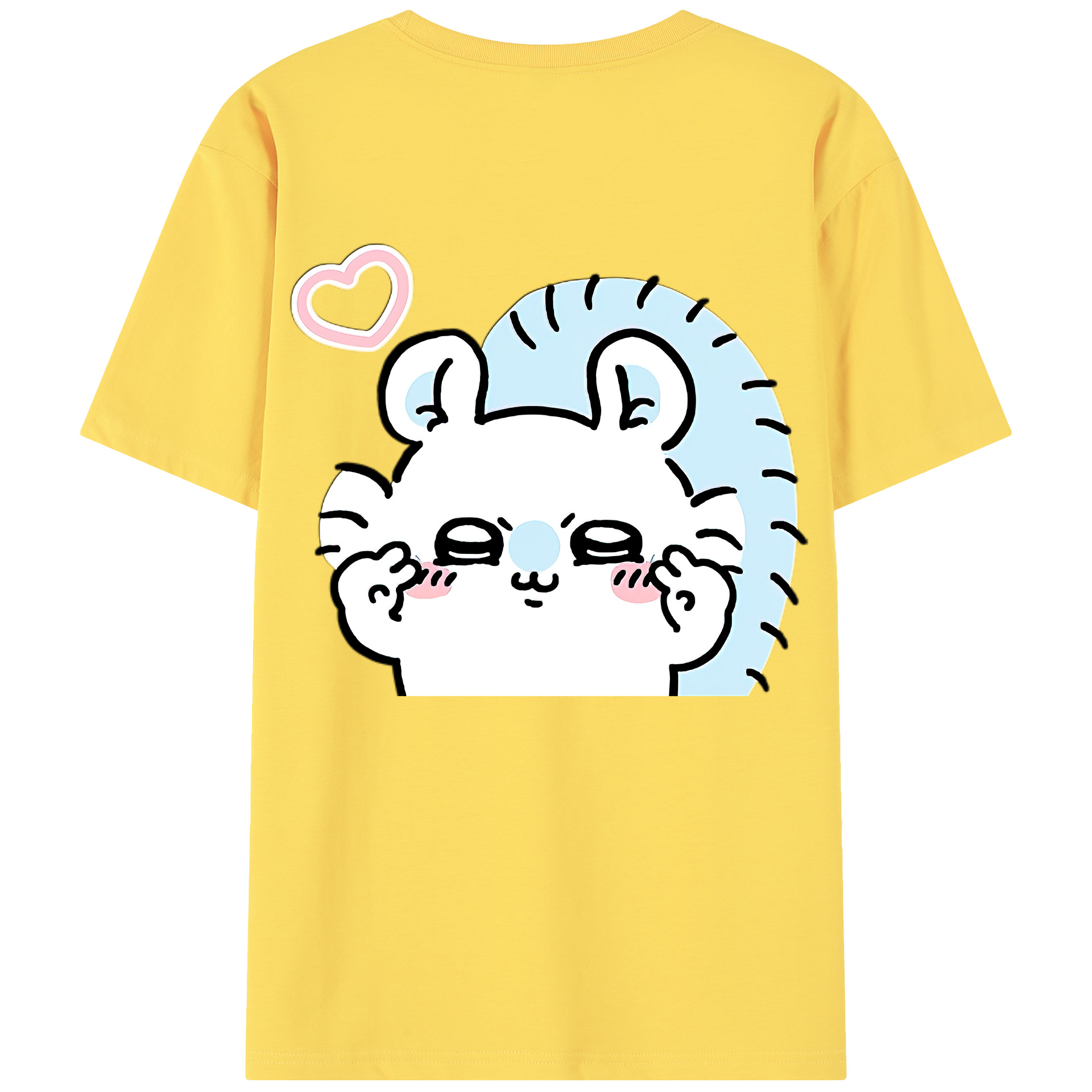（画像用） ちいかわ モモンガ Chii-kawa Momonga 綿100％半袖Tシャツ（背面プリント）