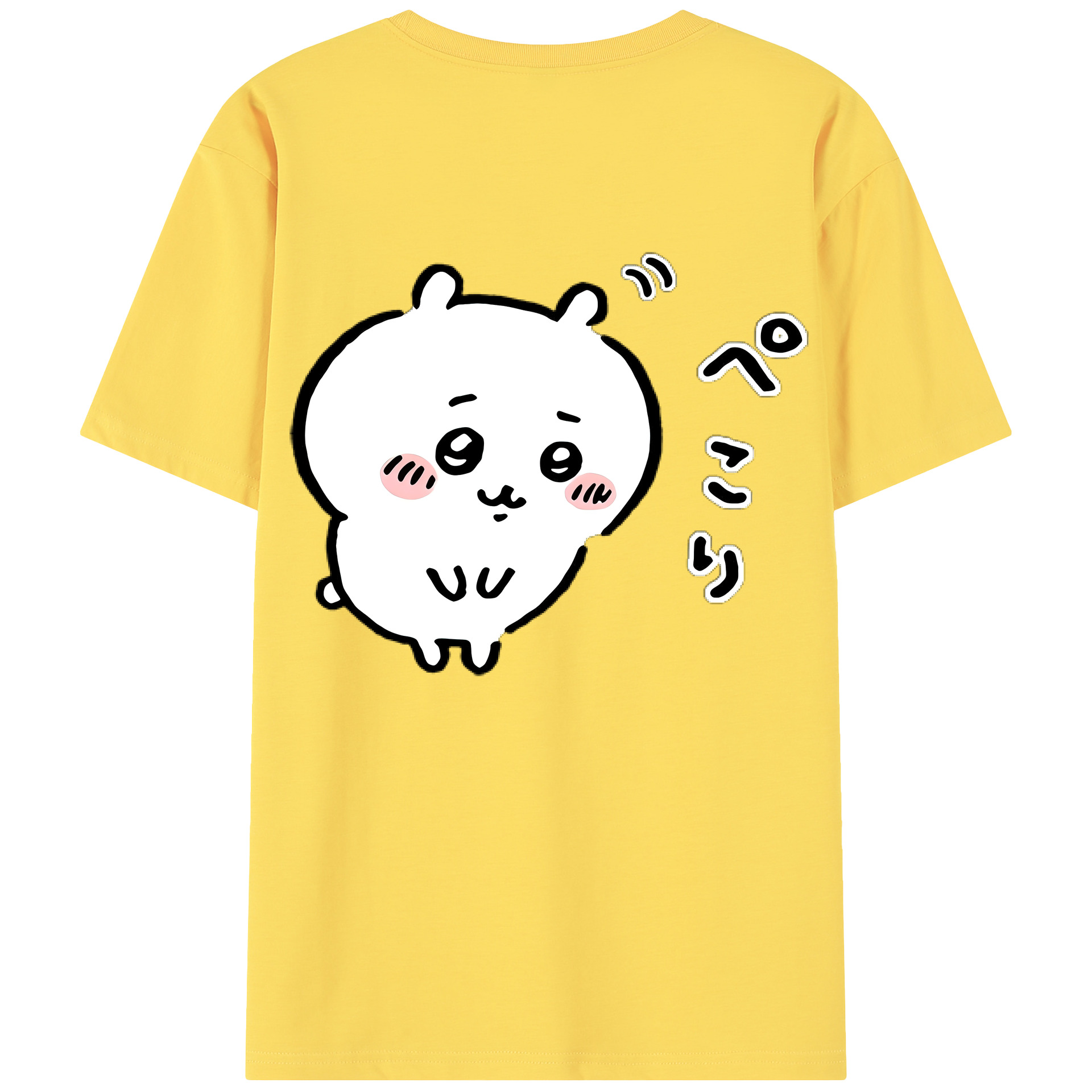 （画像用） ちいかわ ちいかわ Chii-kawa chiikawa 綿100％半袖Tシャツ（背面プリント）