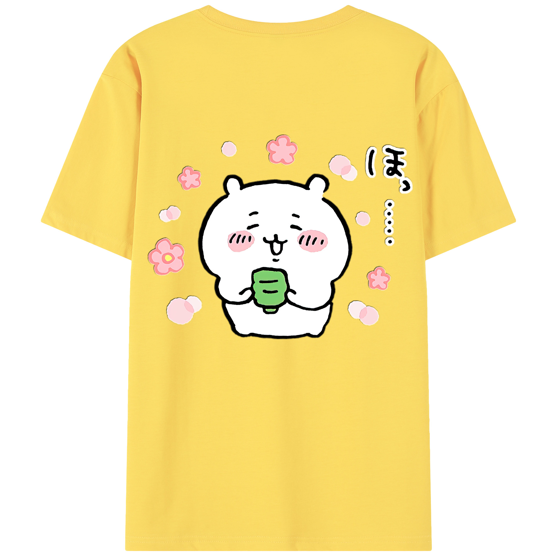（画像用） ちいかわ ちいかわ Chii-kawa chiikawa 綿100％半袖Tシャツ（背面プリント）