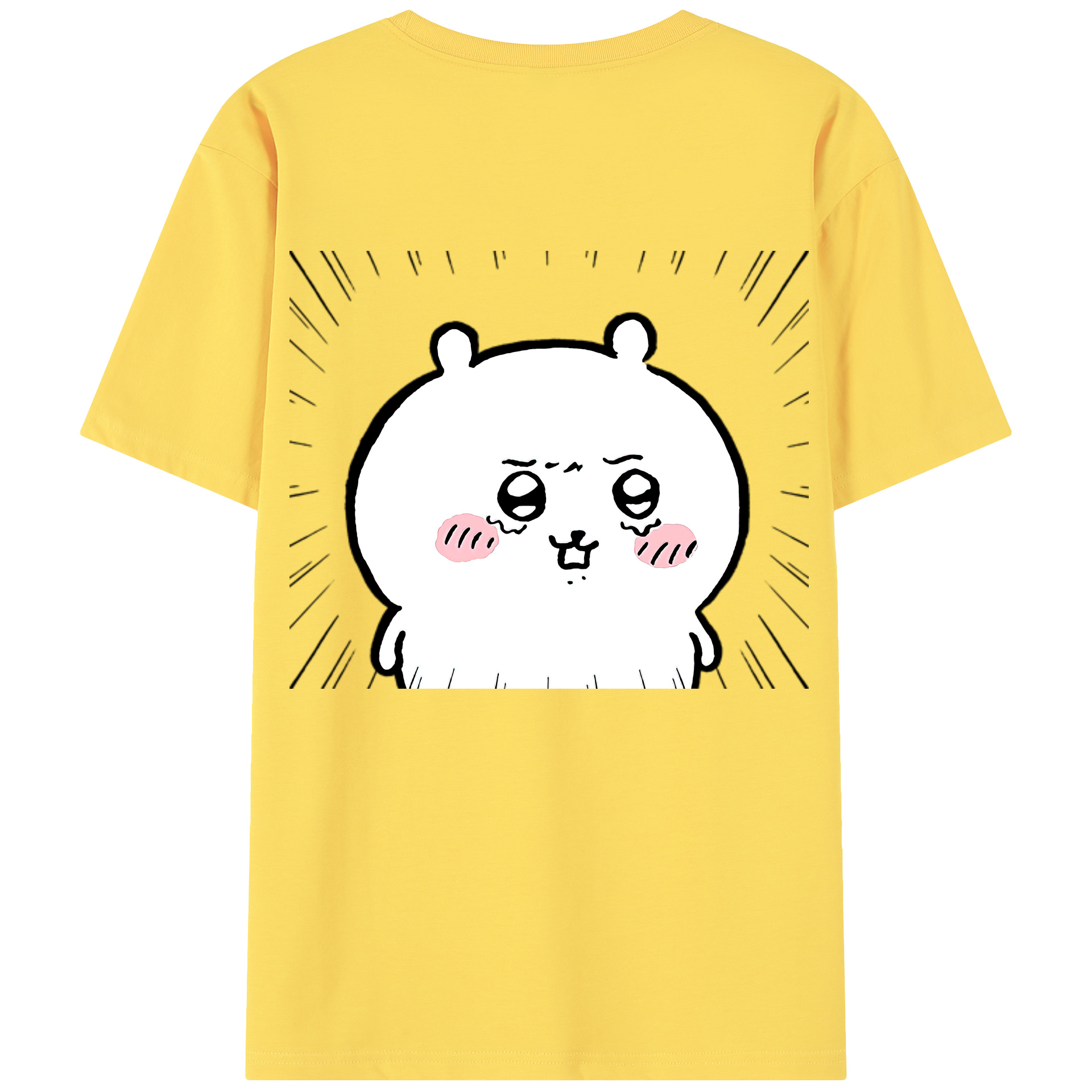 （画像用） ちいかわ ちいかわ Chii-kawa chiikawa 綿100％半袖Tシャツ（背面プリント）