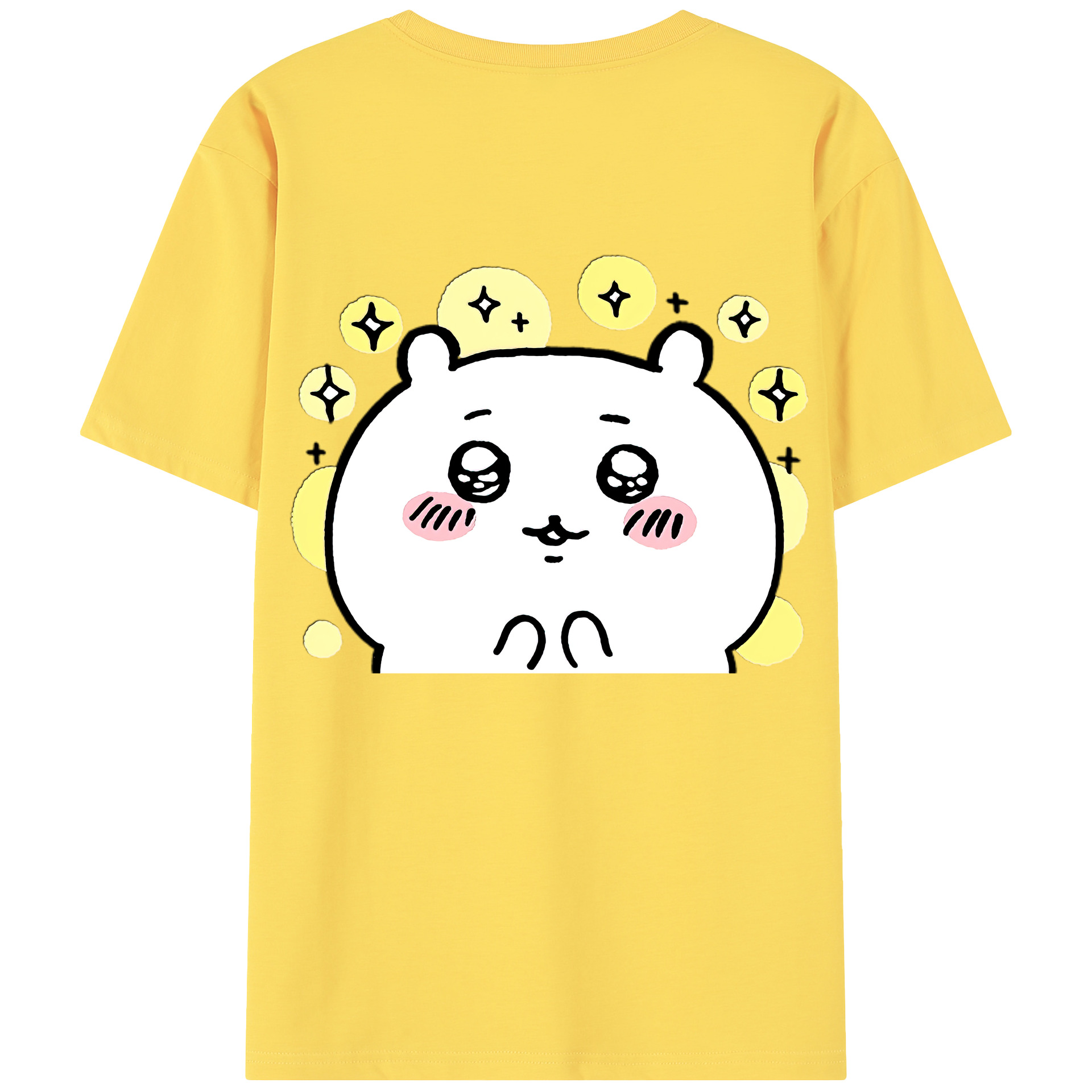（画像用） ちいかわ ちいかわ Chii-kawa chiikawa 綿100％半袖Tシャツ（背面プリント）