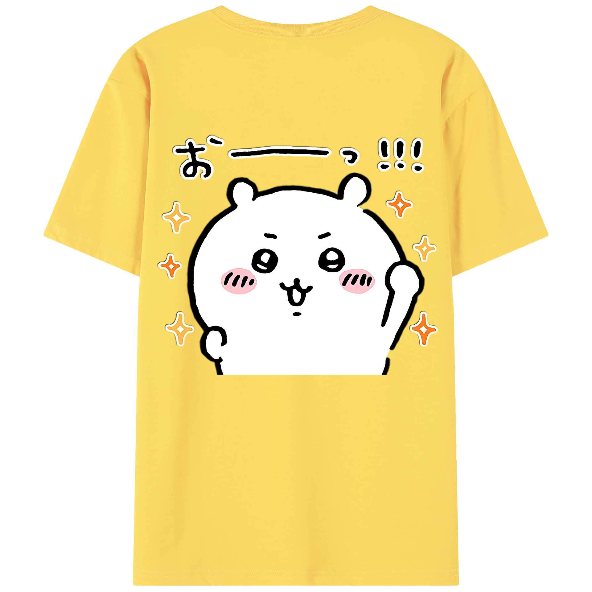 （画像用） ちいかわ ちいかわ Chii-kawa chiikawa 綿100％半袖Tシャツ（背面プリント）