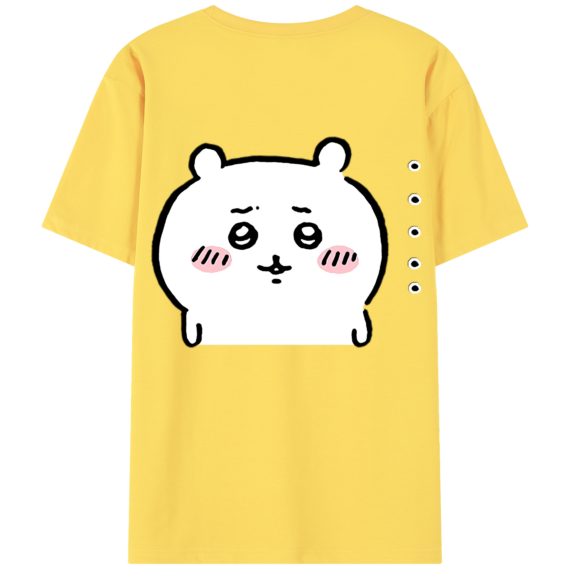 （画像用） ちいかわ ちいかわ Chii-kawa chiikawa 綿100％半袖Tシャツ（背面プリント）