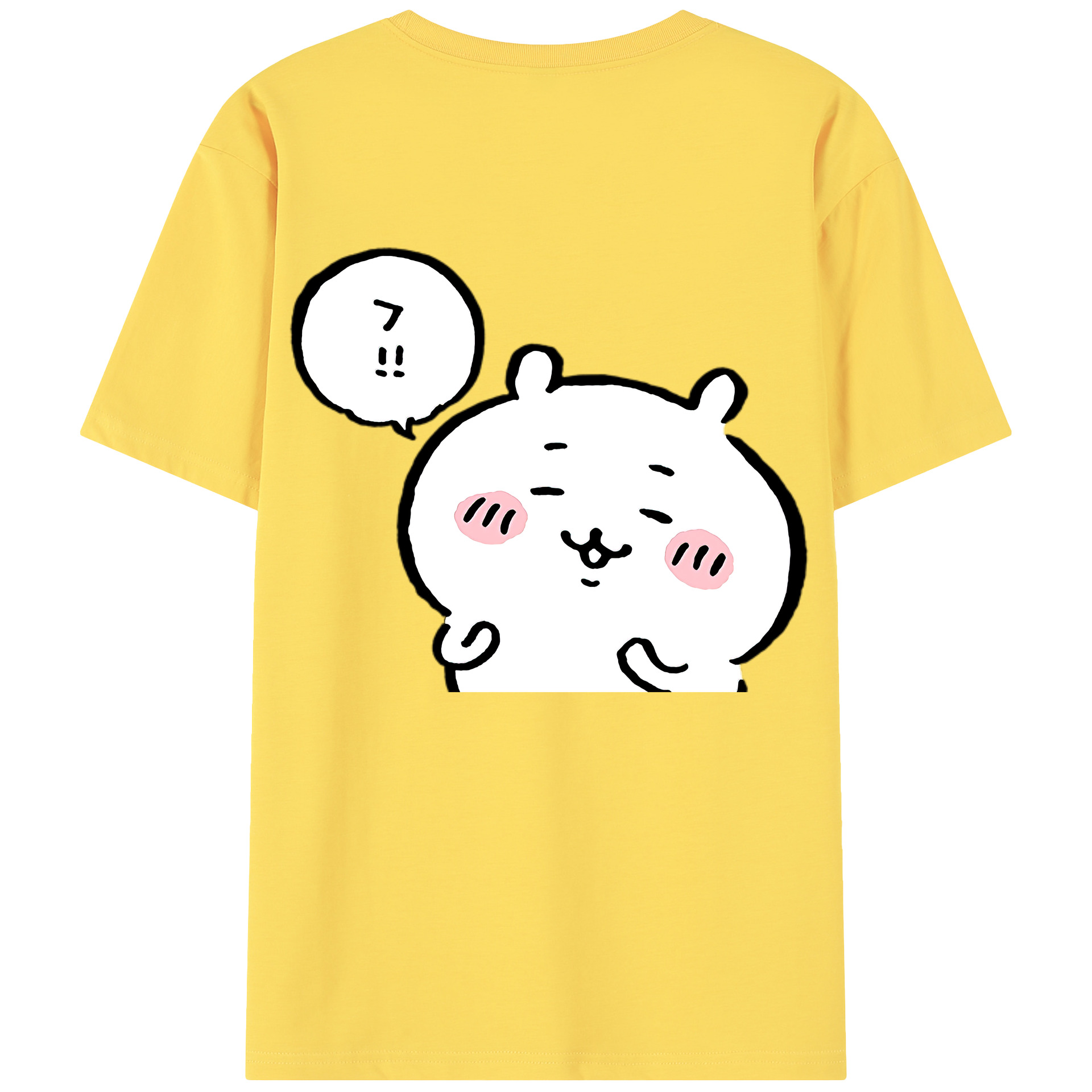 （画像用） ちいかわ ちいかわ Chii-kawa chiikawa 綿100％半袖Tシャツ（背面プリント）