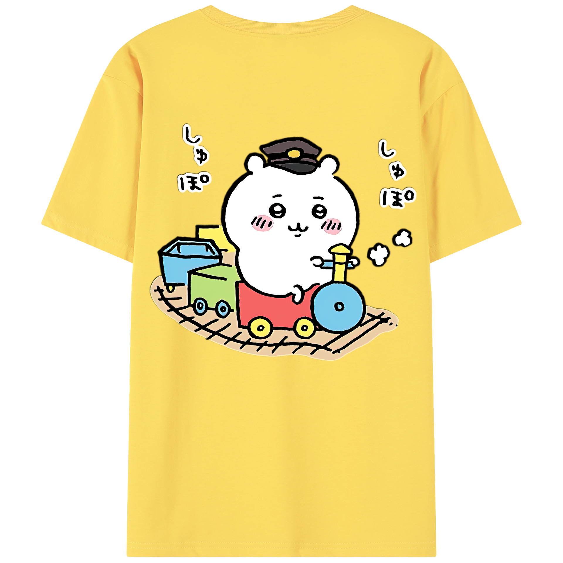 （画像用） ちいかわ ちいかわ Chii-kawa chiikawa 綿100％半袖Tシャツ（背面プリント）