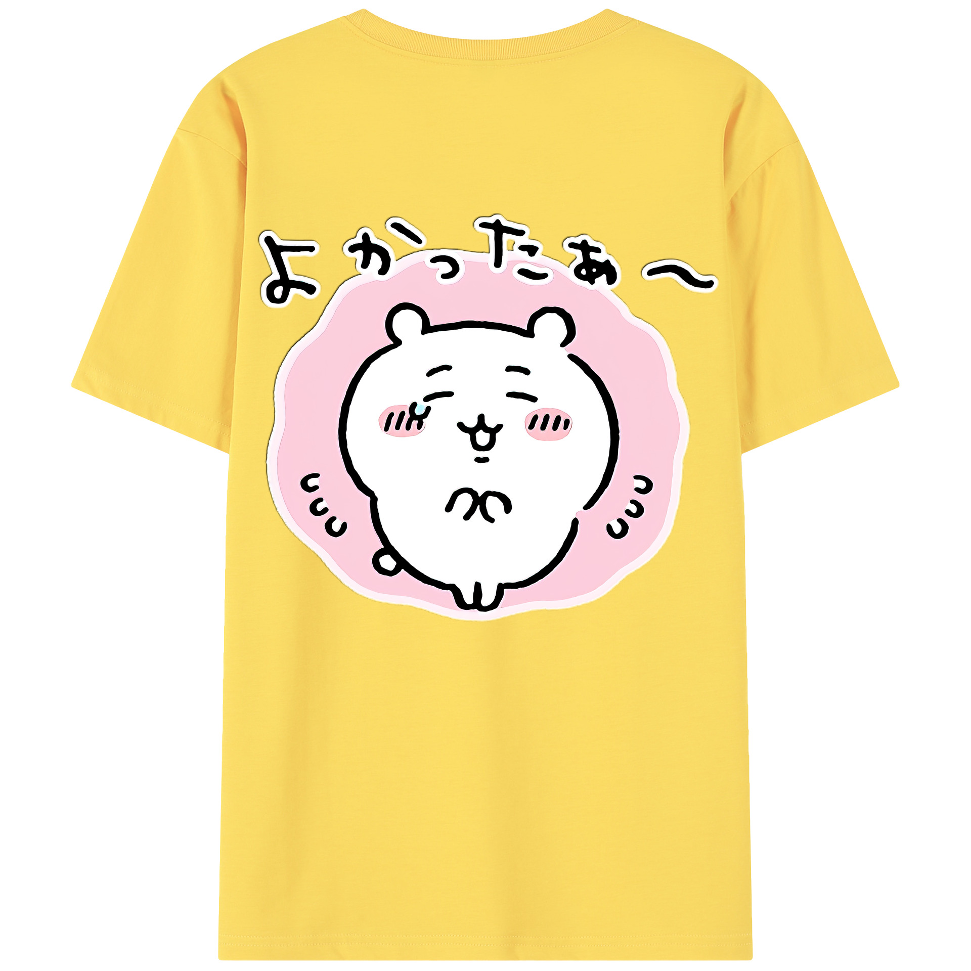 （画像用） ちいかわ ちいかわ Chii-kawa chiikawa 綿100％半袖Tシャツ（背面プリント）