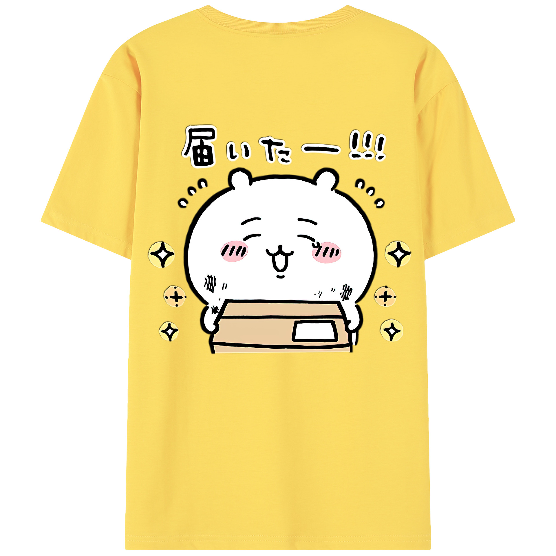 （画像用） ちいかわ ちいかわ Chii-kawa chiikawa 綿100％半袖Tシャツ（背面プリント）