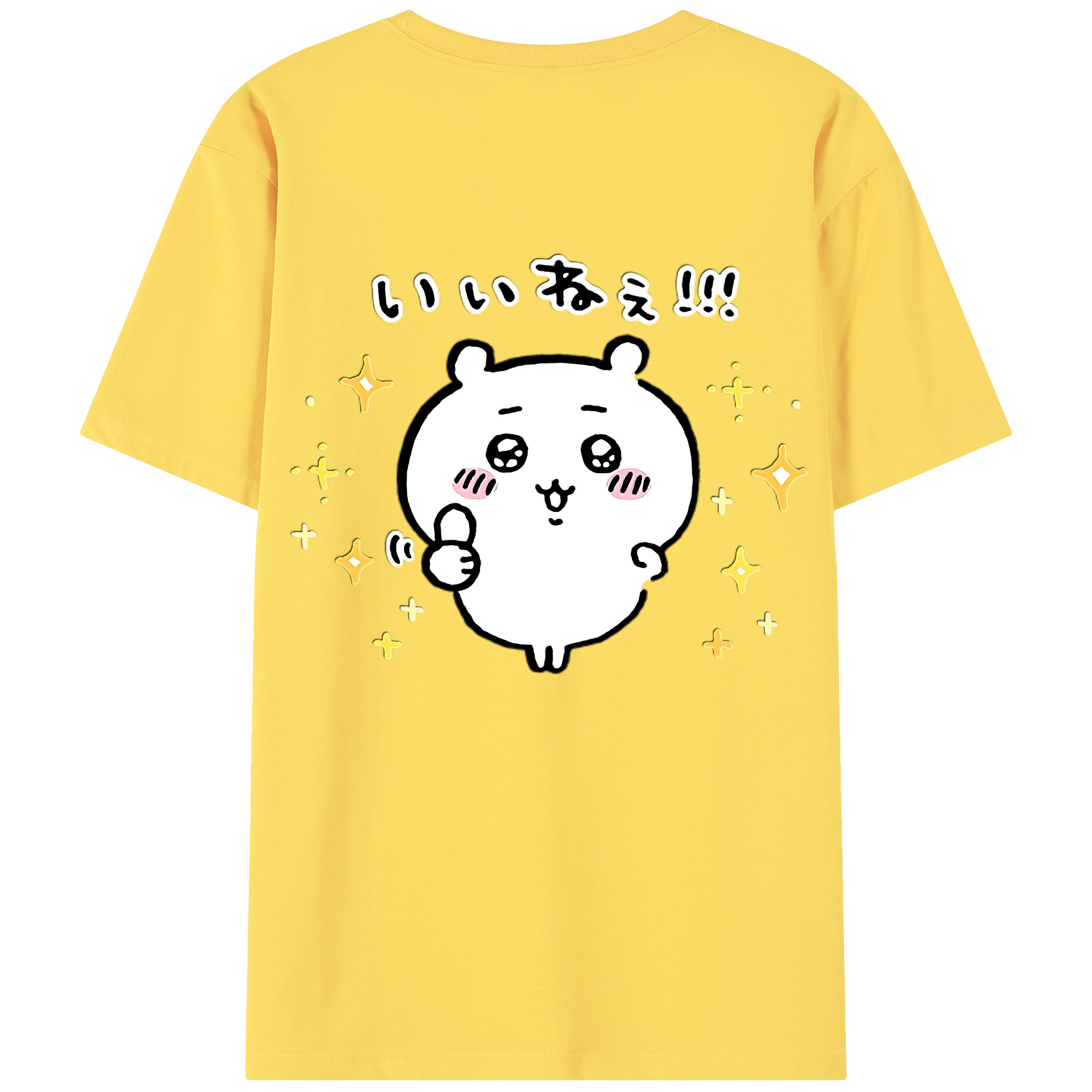 （画像用） ちいかわ ちいかわ Chii-kawa chiikawa 綿100％半袖Tシャツ（背面プリント）