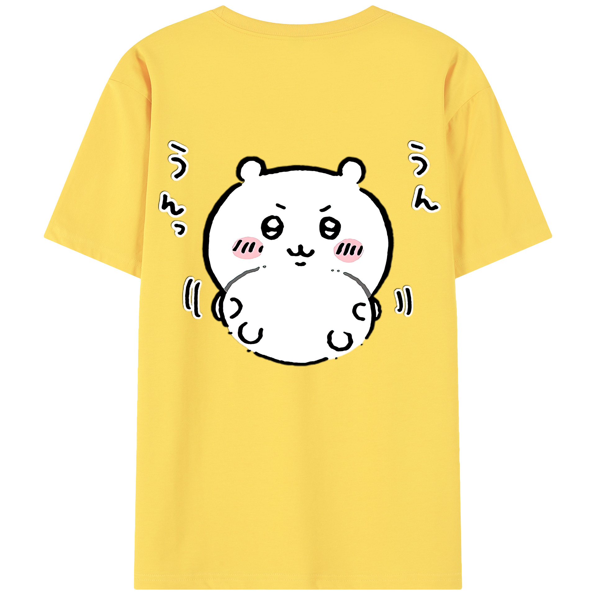（画像用） ちいかわ ちいかわ Chii-kawa chiikawa 綿100％半袖Tシャツ（背面プリント）