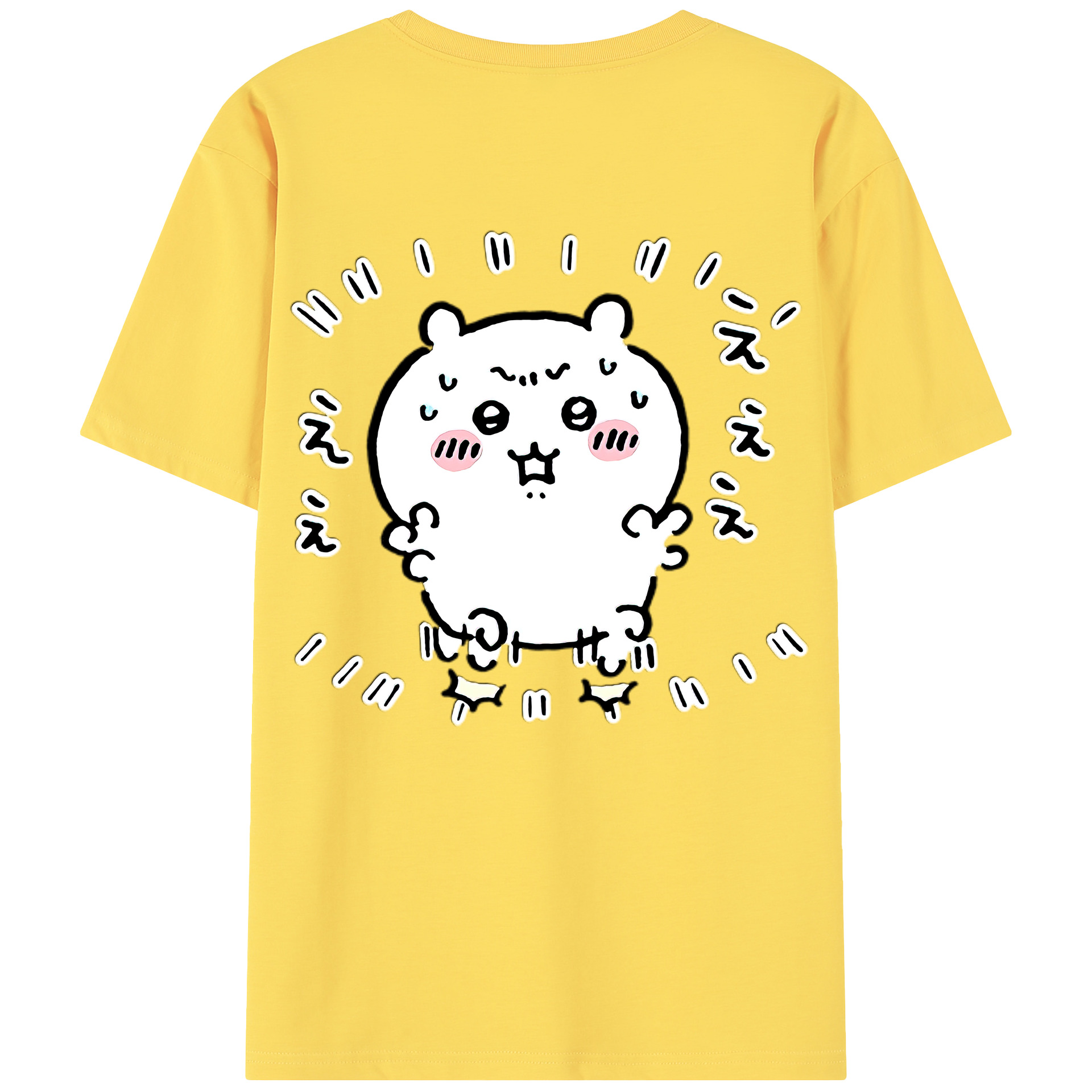 （画像用） ちいかわ ちいかわ Chii-kawa chiikawa 綿100％半袖Tシャツ（背面プリント）
