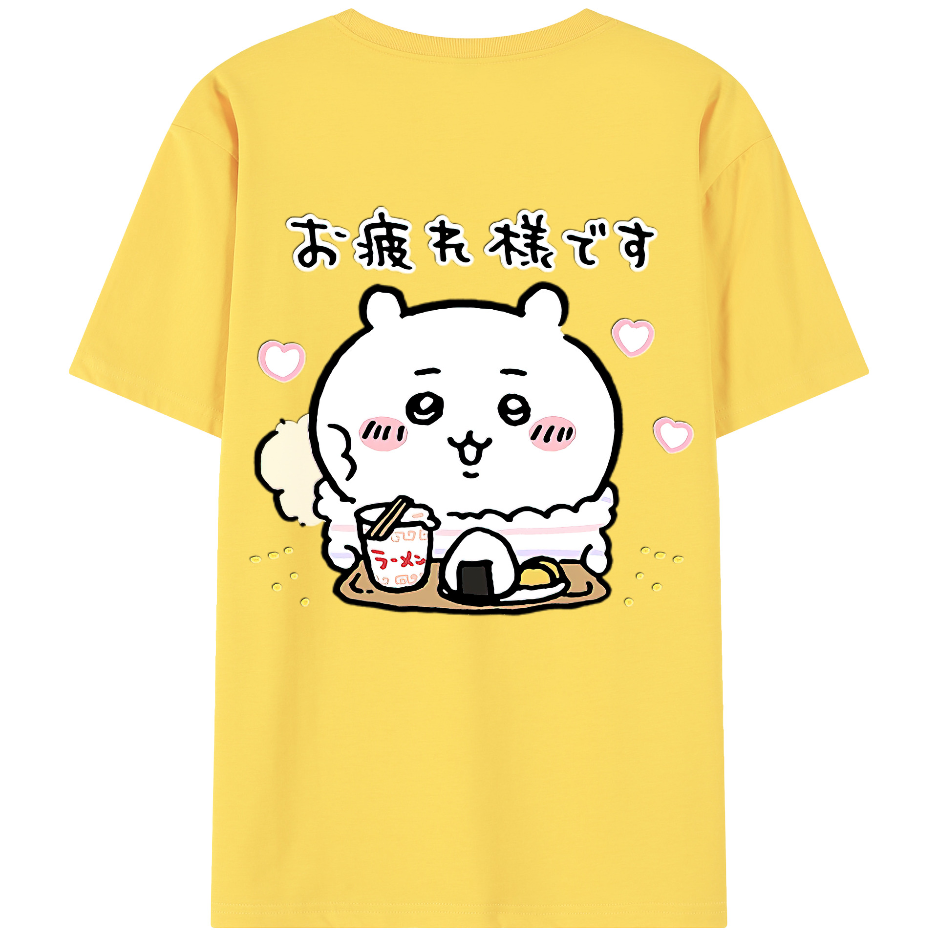 （画像用） ちいかわ ちいかわ Chii-kawa chiikawa 綿100％半袖Tシャツ（背面プリント）